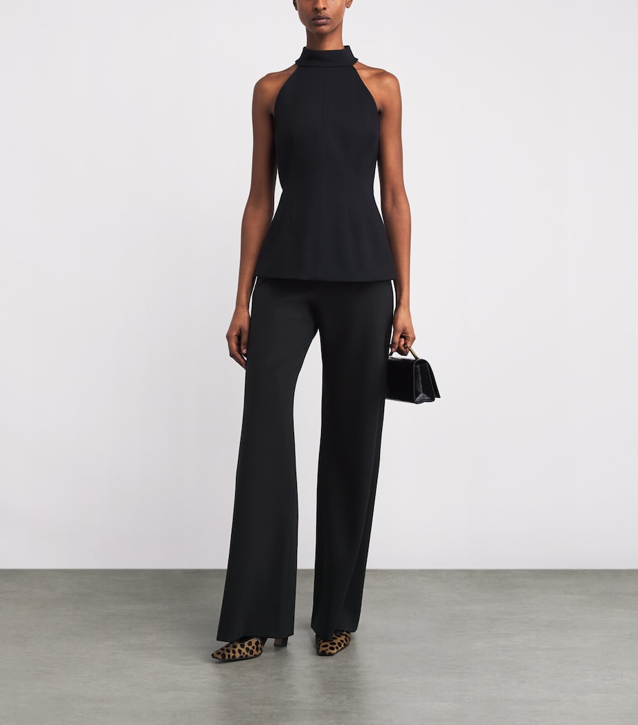 Ponte Kalinda Wide-Leg Trousers B0002 BLACK Image 2