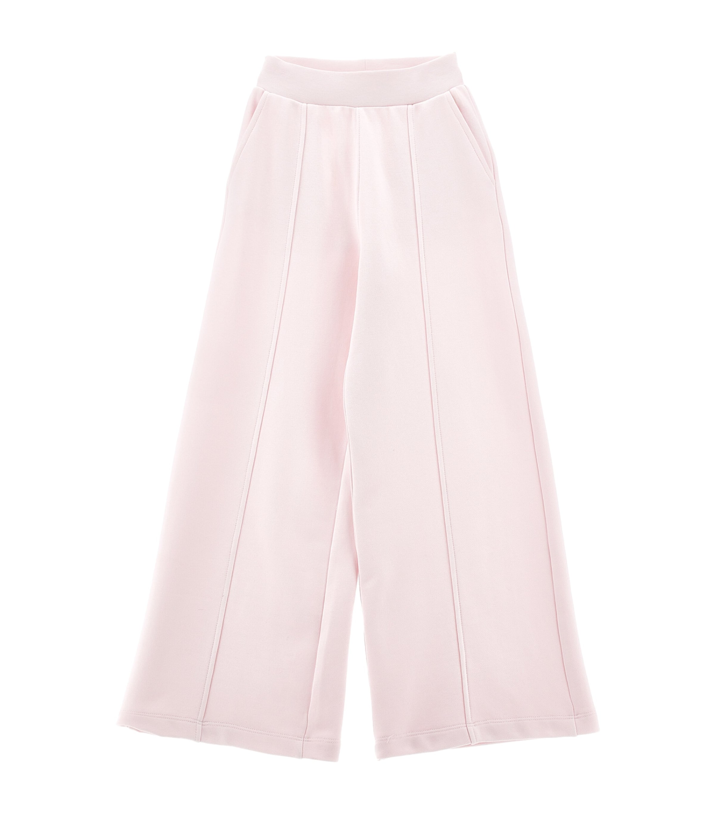 Monnalisa Cotton-blend Trousers In Pink