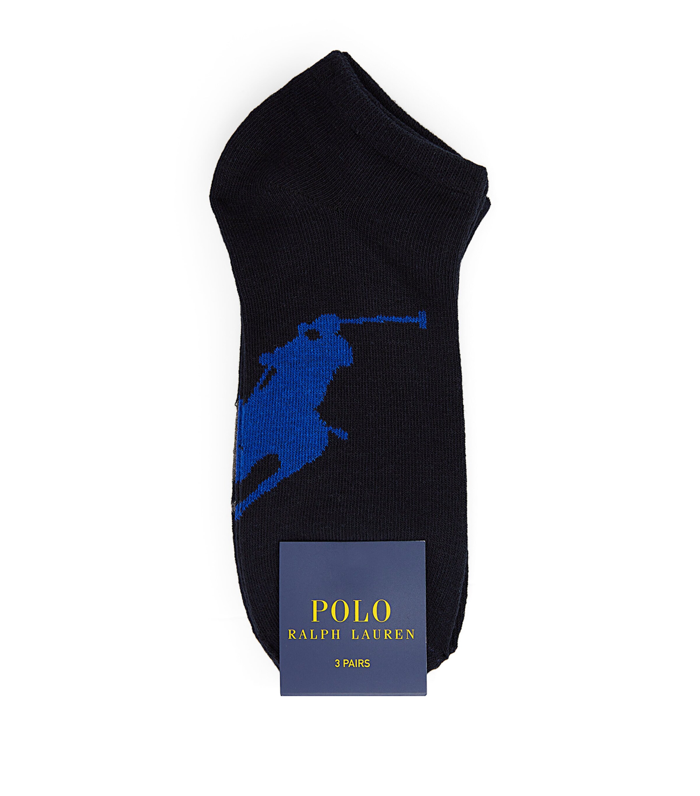 Polo Ralph Lauren Mens Big Polo Pony Socks (Pack of 3) Navy Image 2