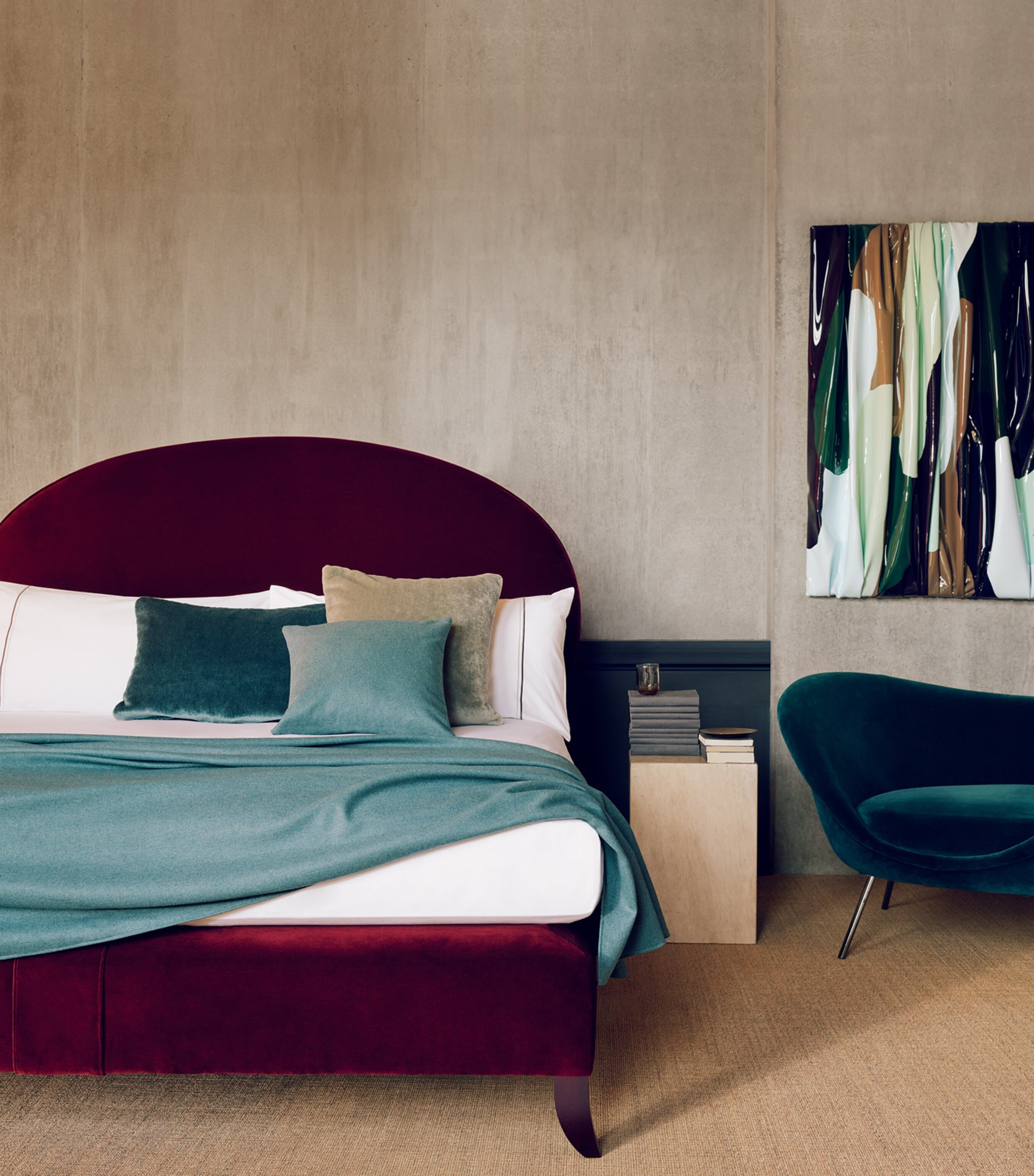 Elly Nº2 Bed BURGUNDY Image 3