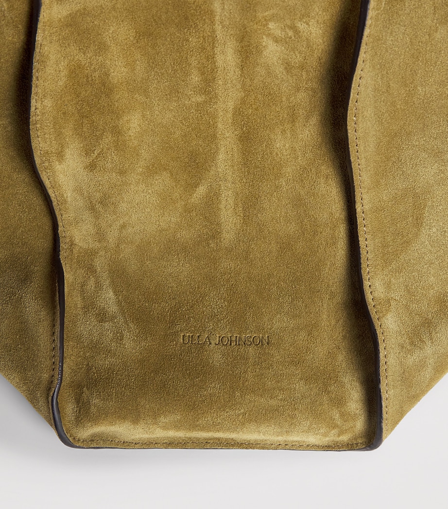 Ulla Johnson Womens Suede Adria Tote Bag Olive Image 5