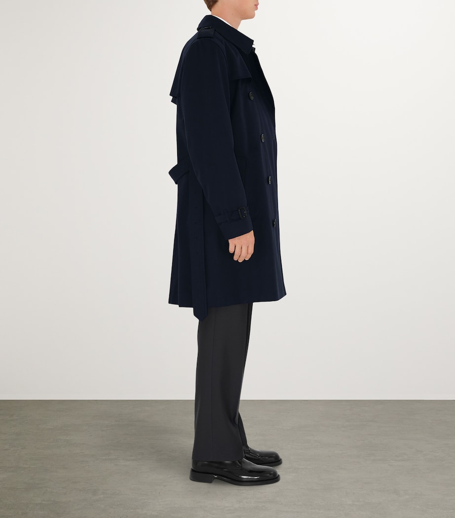 Mid-Length Kensington Heritage Trench Coat COAL BLUE Image 4