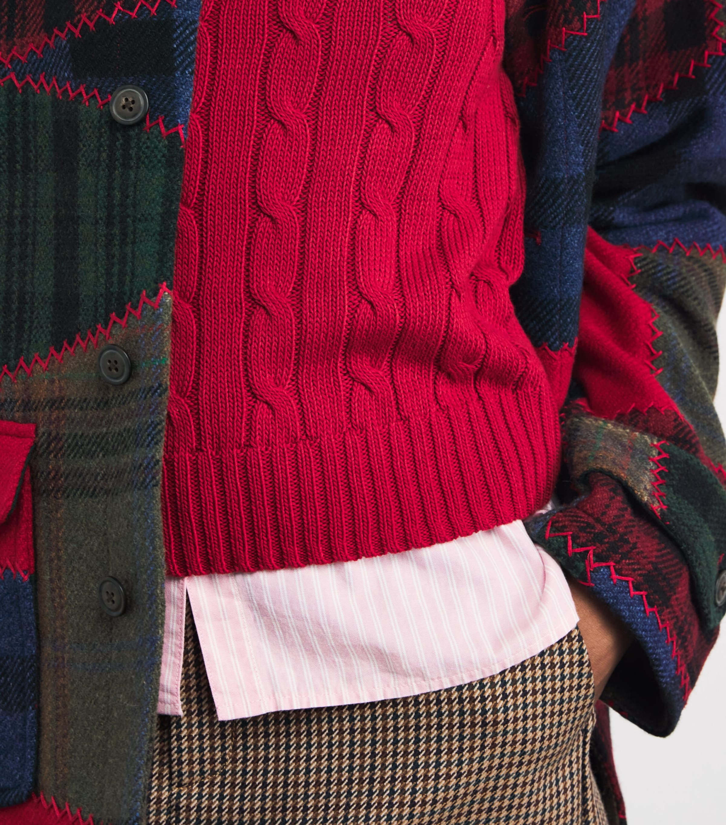 Julianna Cable Knit Sweater SWEET TOMATO Image 6