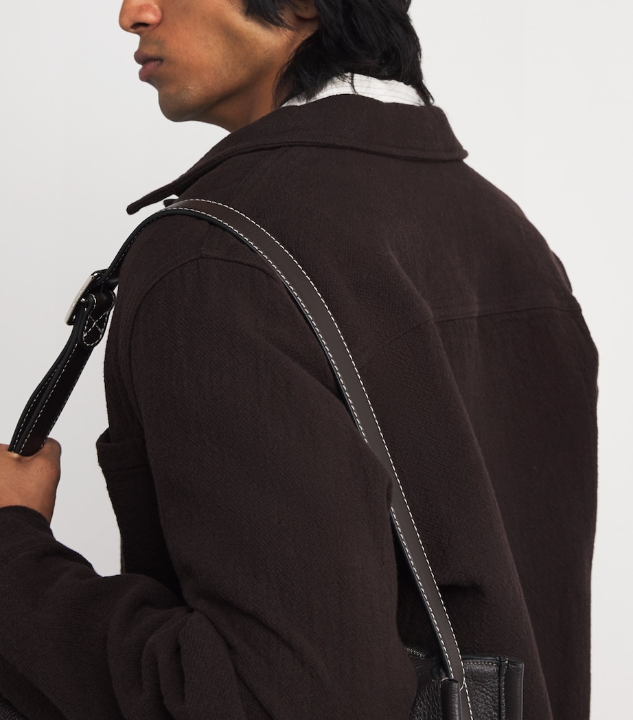 Cotton Romer Overshirt DARK BROWN Image 6