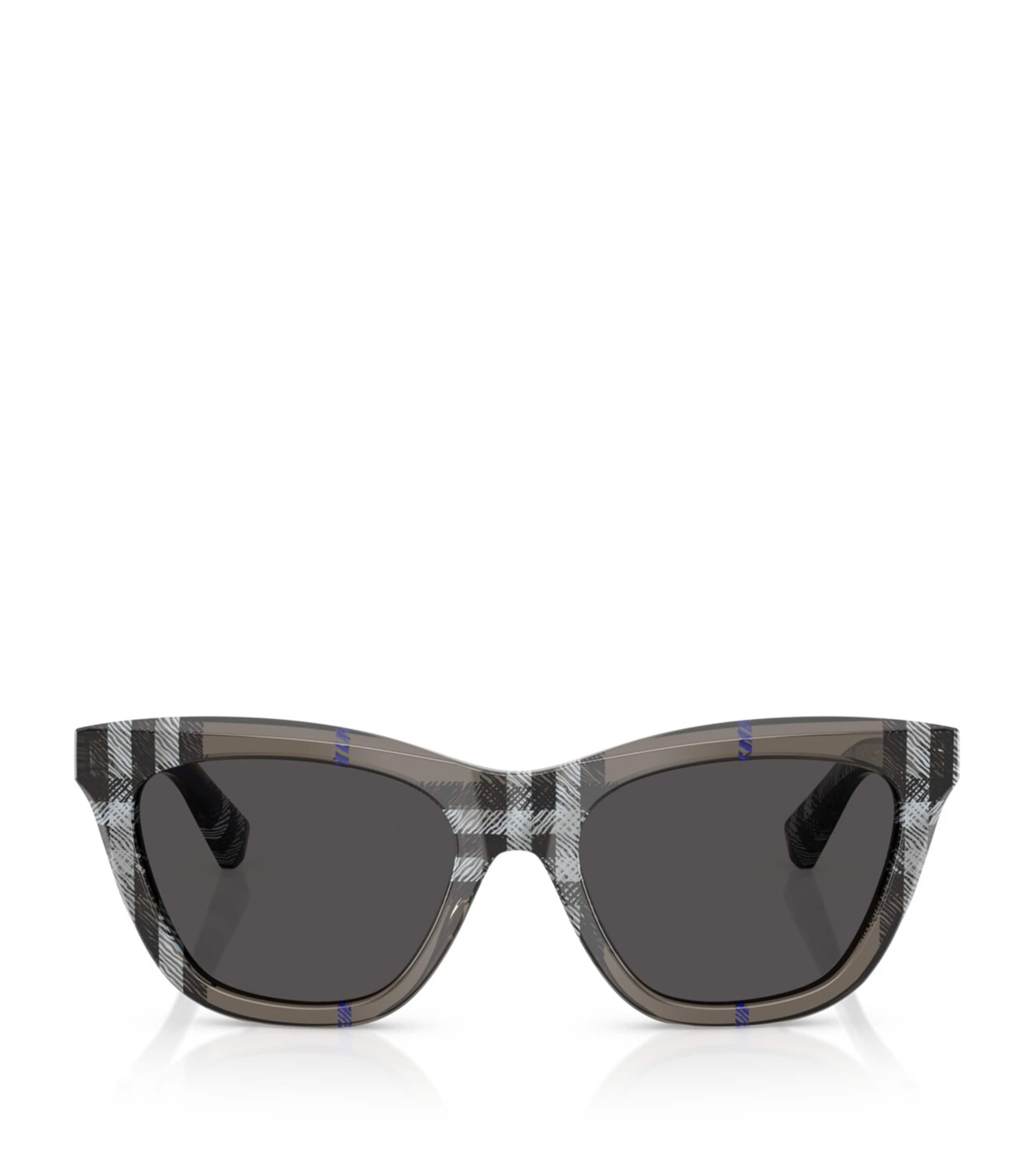 Burberry Acetate Square Sunglasses In Grey