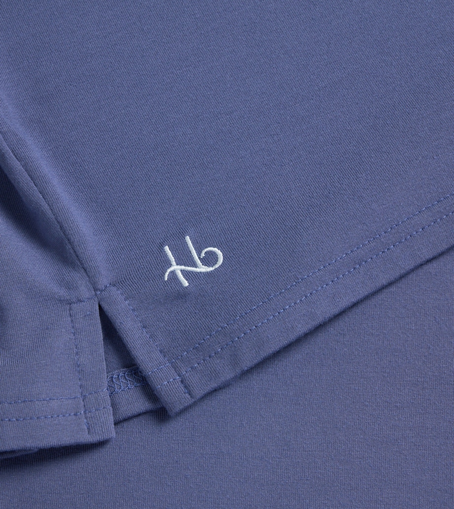Modal Lounge T-Shirt CORL-CORNBLU/LT BLU Image 2