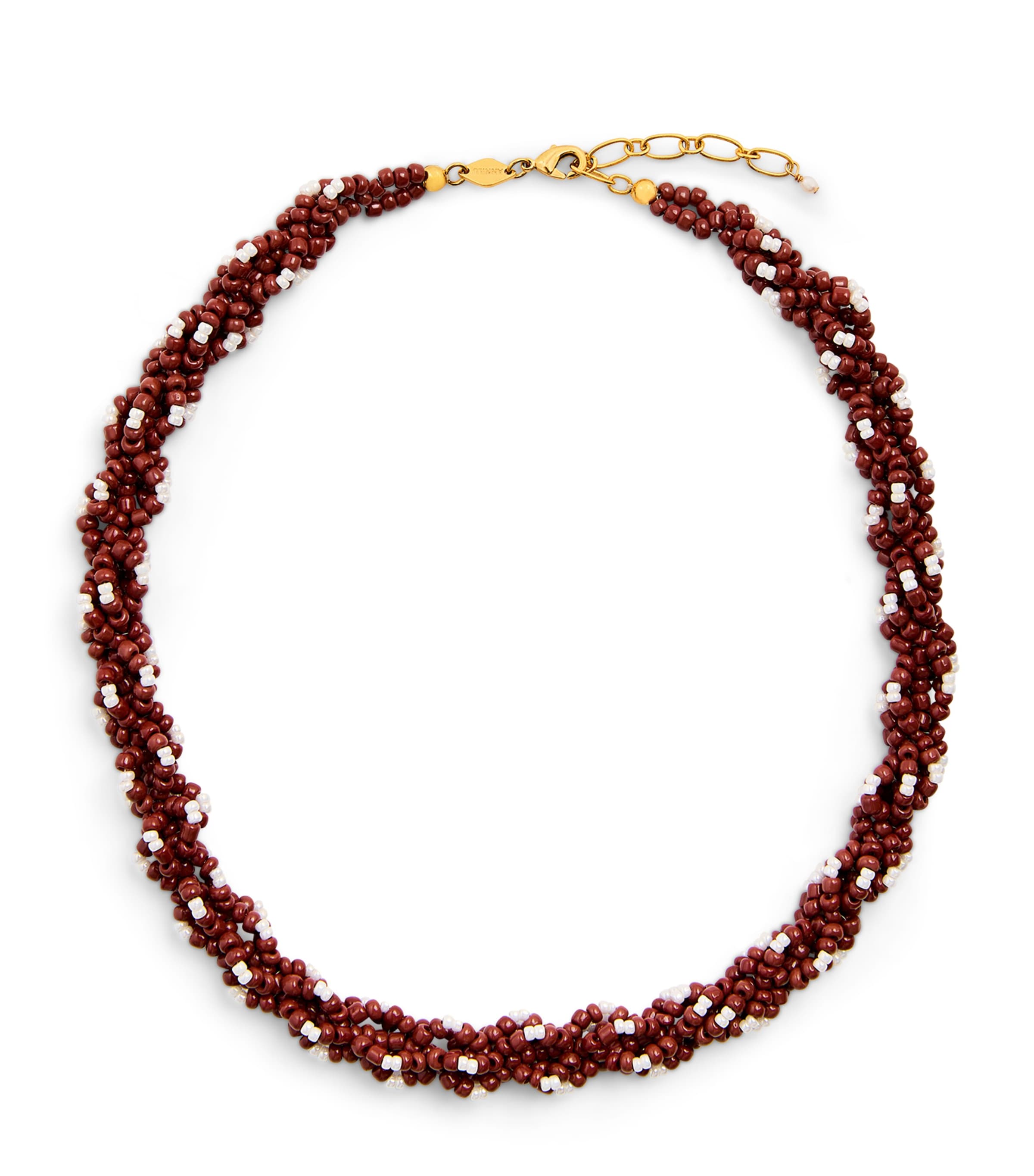 Gold-Plated Beaded Rodeo Necklace