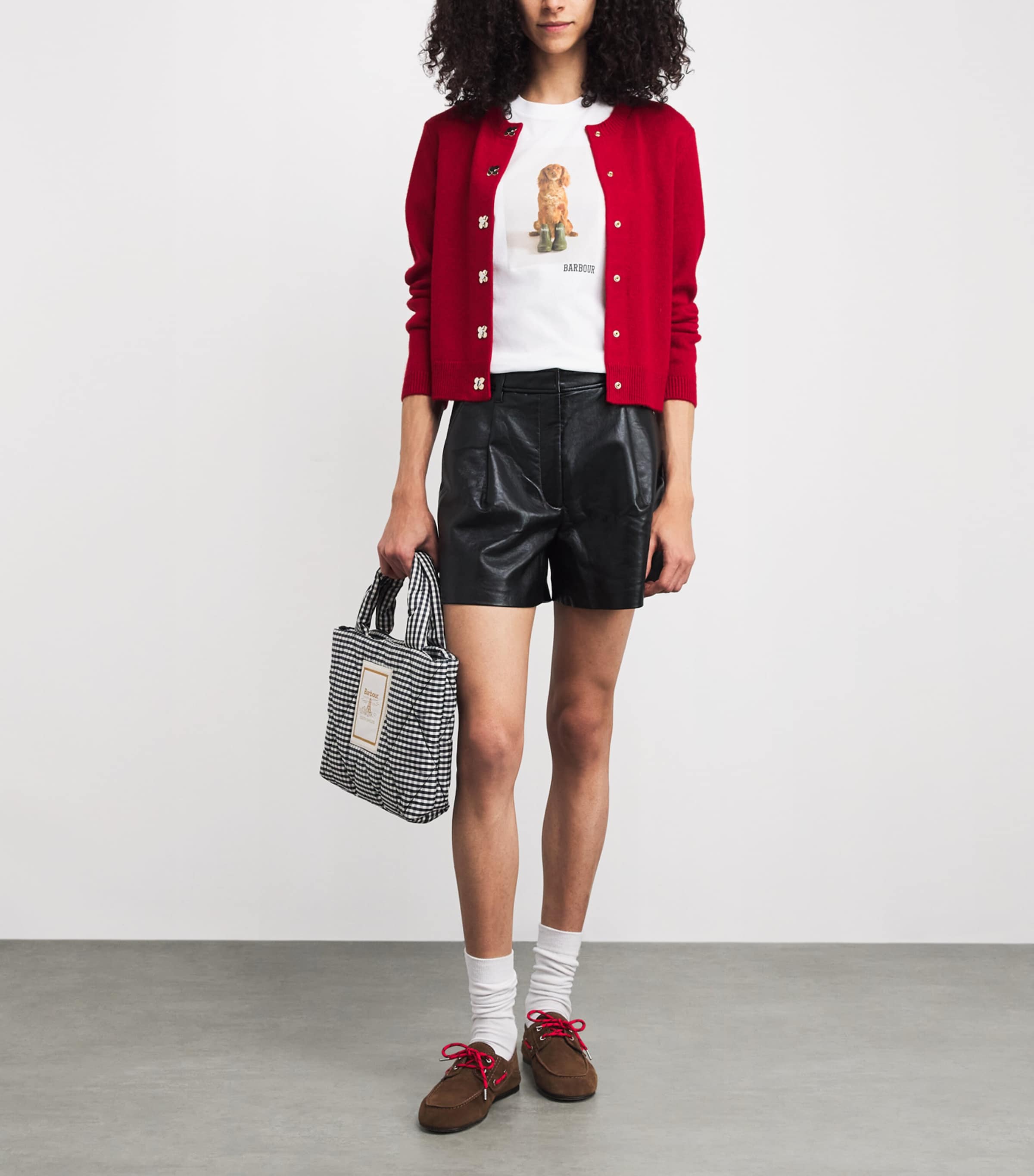 Cotton Bedale T-Shirt WHITE Image 2