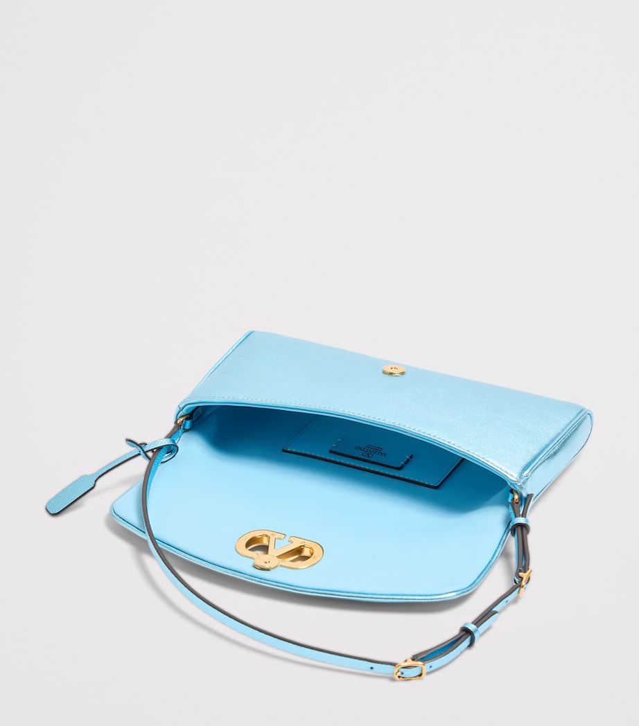 Small Leather DeVain Shoulder Bag E08 Image 5