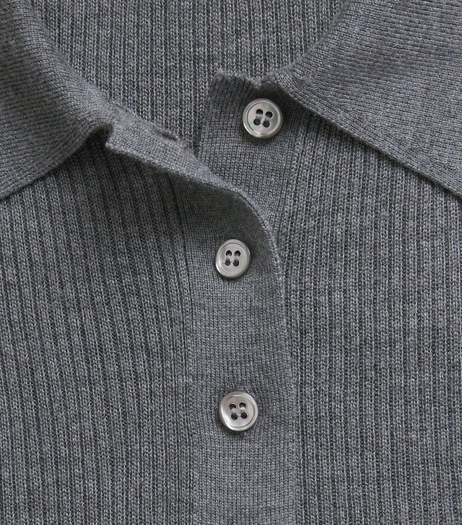 Almada Label Womens Wool-Silk-Cashmere Jules Top Grey Image 6