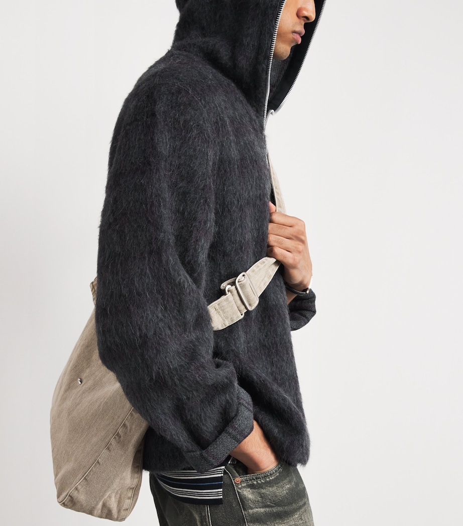 Our Legacy Denim Sling Shoulder Bag Olive Breeze Wash Image 2
