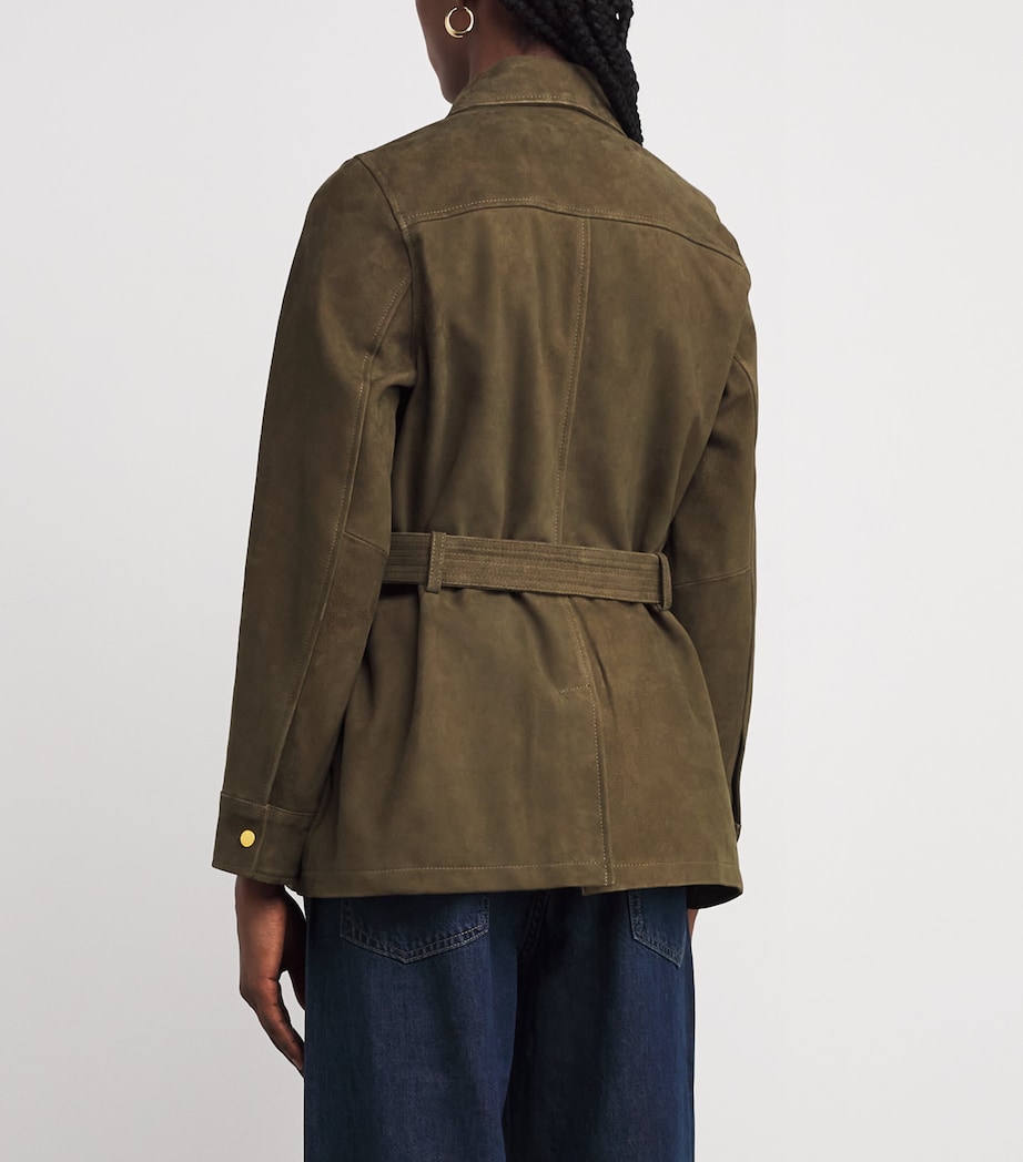 Suede Ishani Jacket OLIVE OLVE Image 4