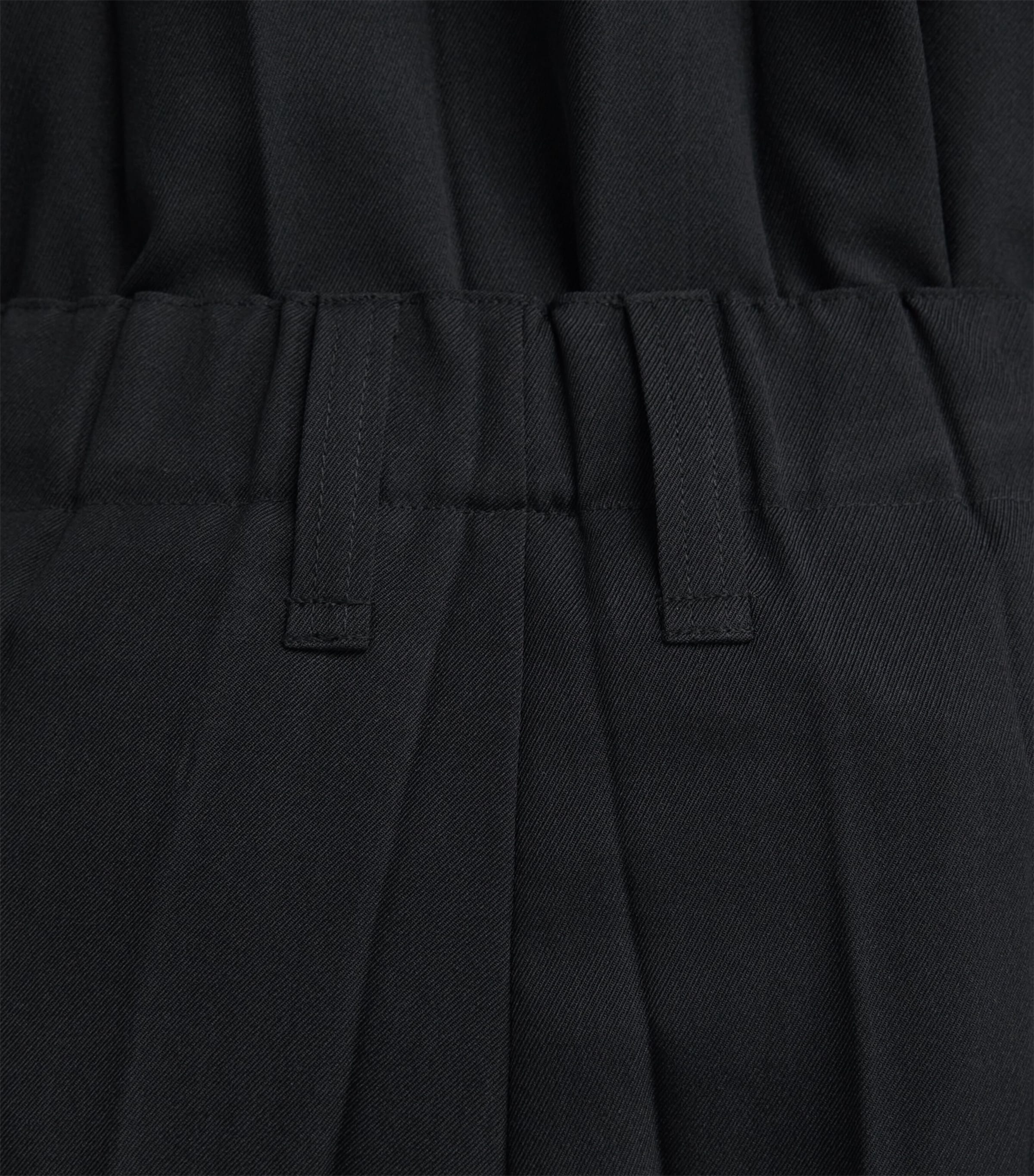 Homme Plissé Issey Miyake Mens Edge Pleat Straight Trousers Black Image 3