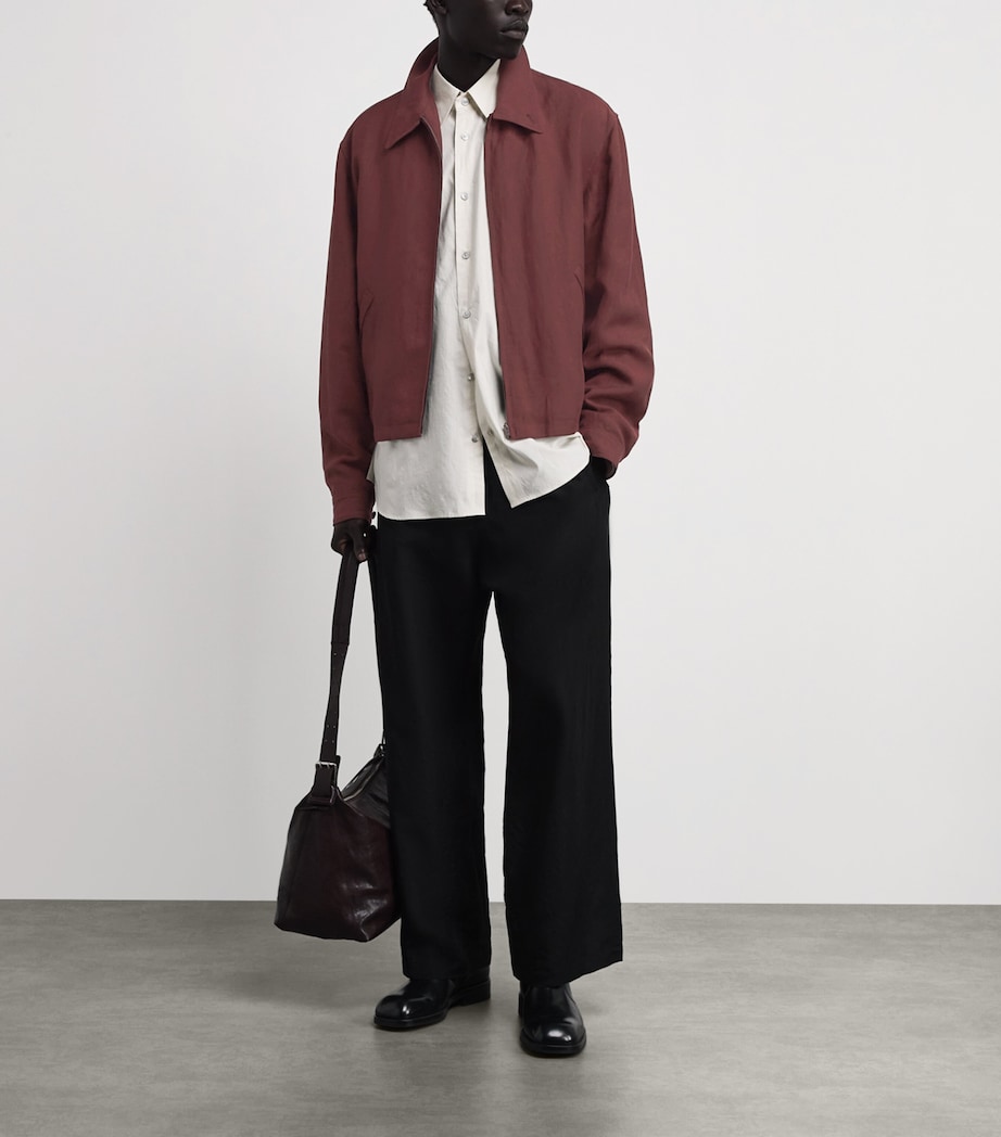 Lemaire Mens Gabardine Cropped Jacket Porto/ Image 2