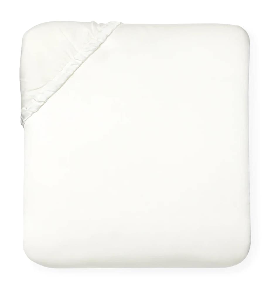 Egyptian Cotton Giza King Fitted Sheet (200cm x 150cm) CANDLELIGHT Image 1