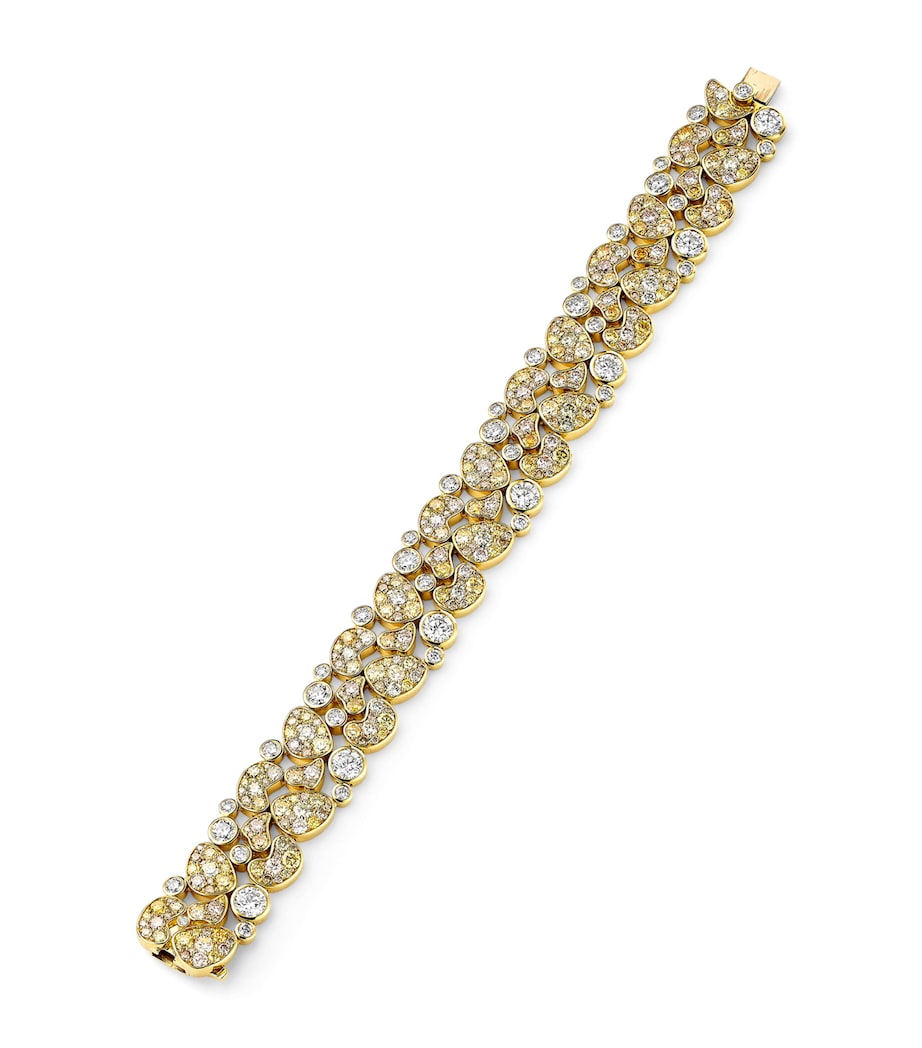 Yellow Gold and Diamond Giraffe Inside Africa Bracelet YELLOW GOLD Image 1