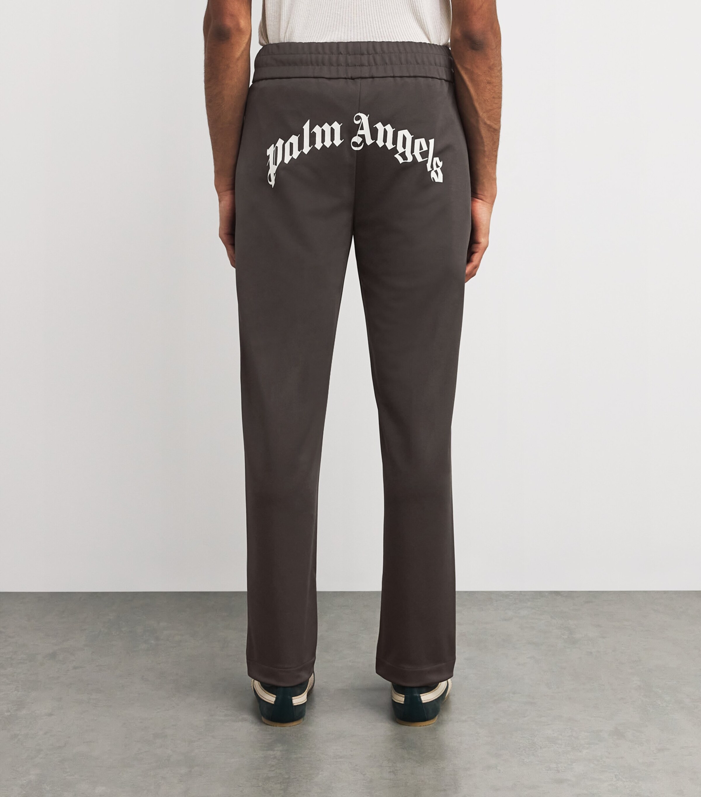 Palm Angels Mens Logo Track Trousers Vintage Black Image 4