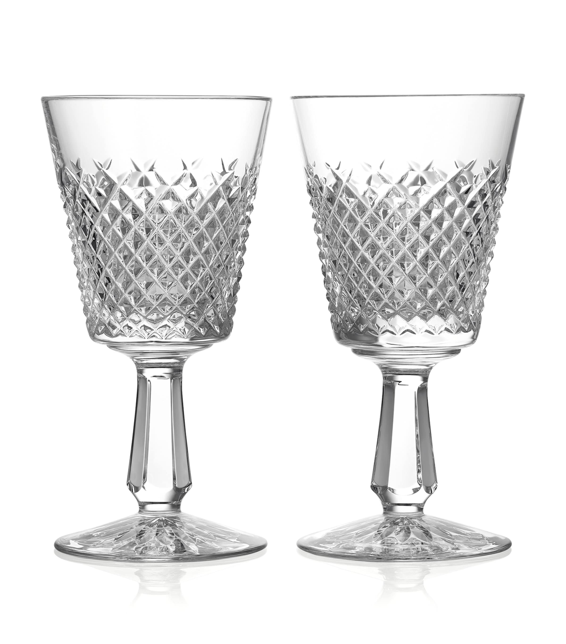 Waterford Set Of 2 Mastercraft Heritage Alana Wine Glasses In Clear