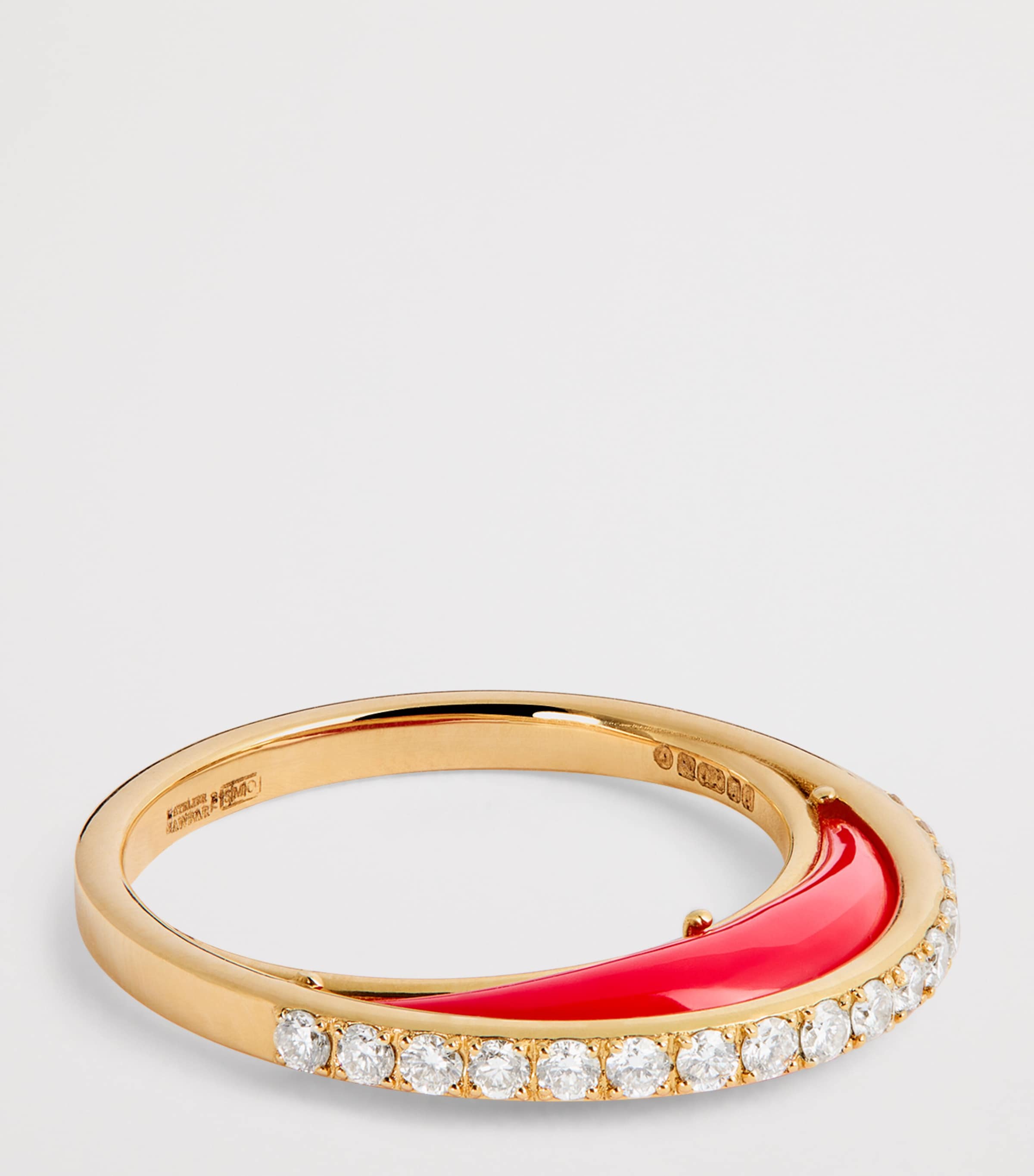 Yellow Gold and Diamond Bloop Moon Lot N*91 Ring (Size 53) YELLOW GOLD Image 4