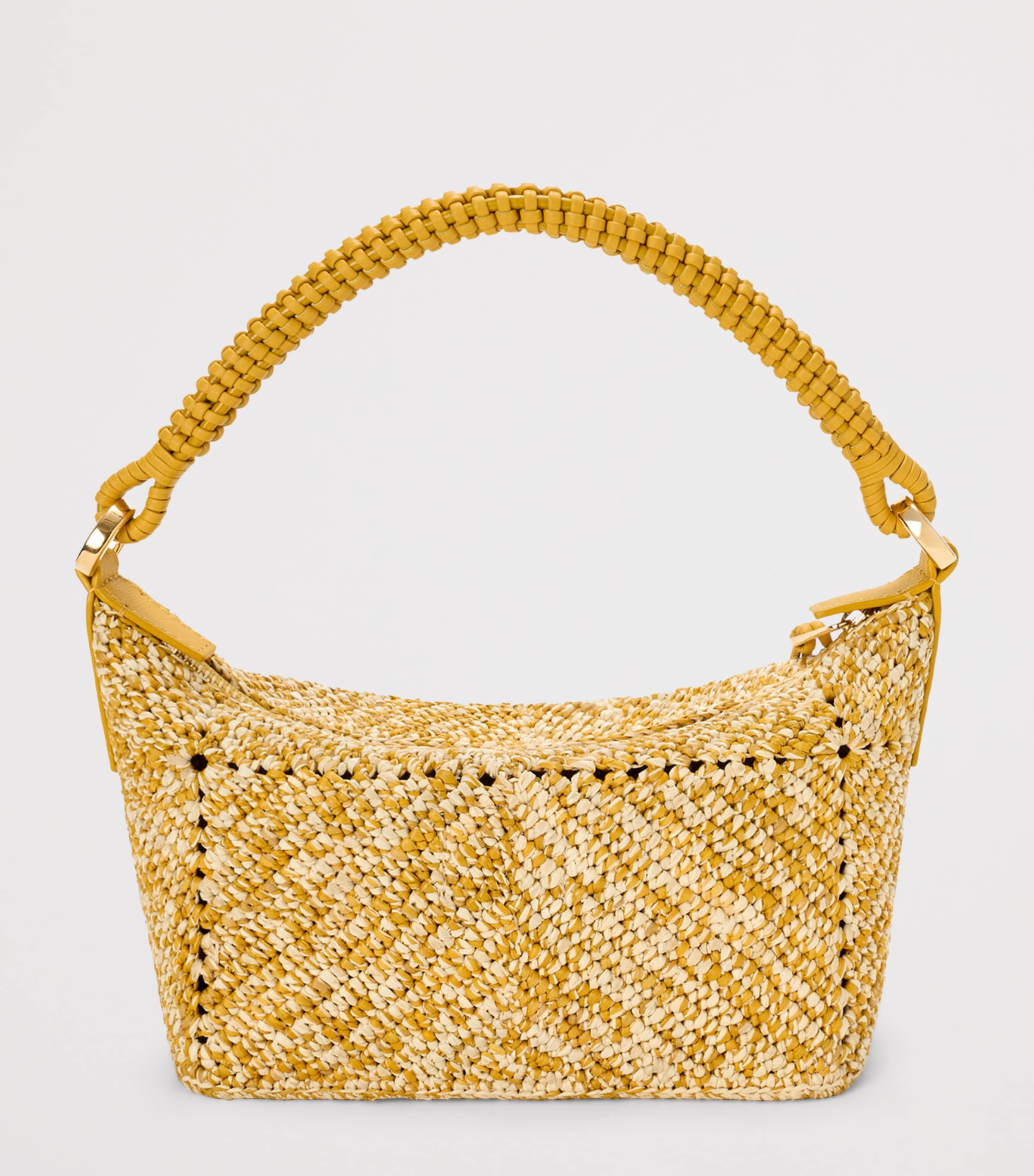 LOEWE x Paula’s Ibiza Raffia Cala Pouch Mustard Image 4