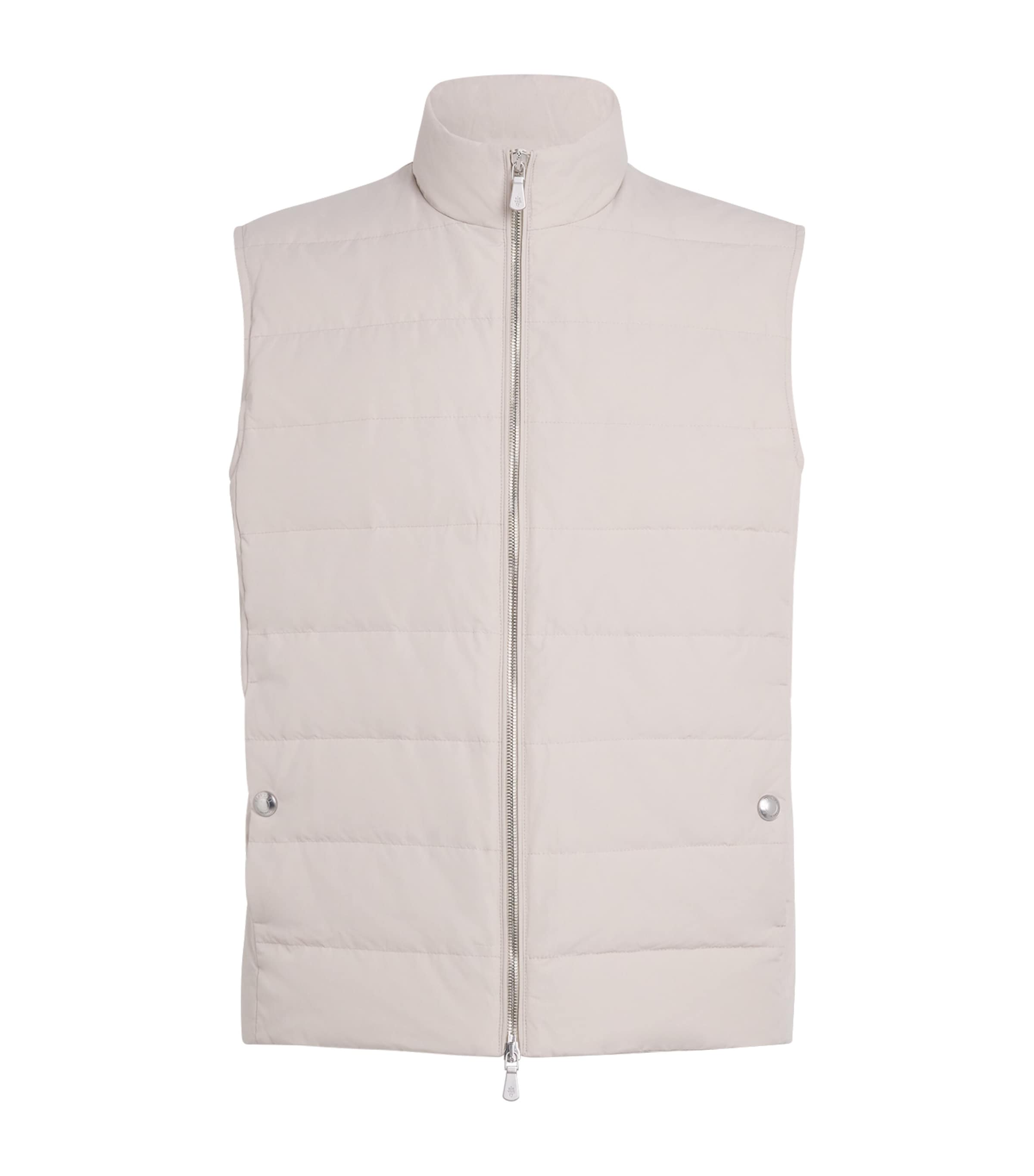 Down Cotton-Nylon Gilet SABBIA Image 1