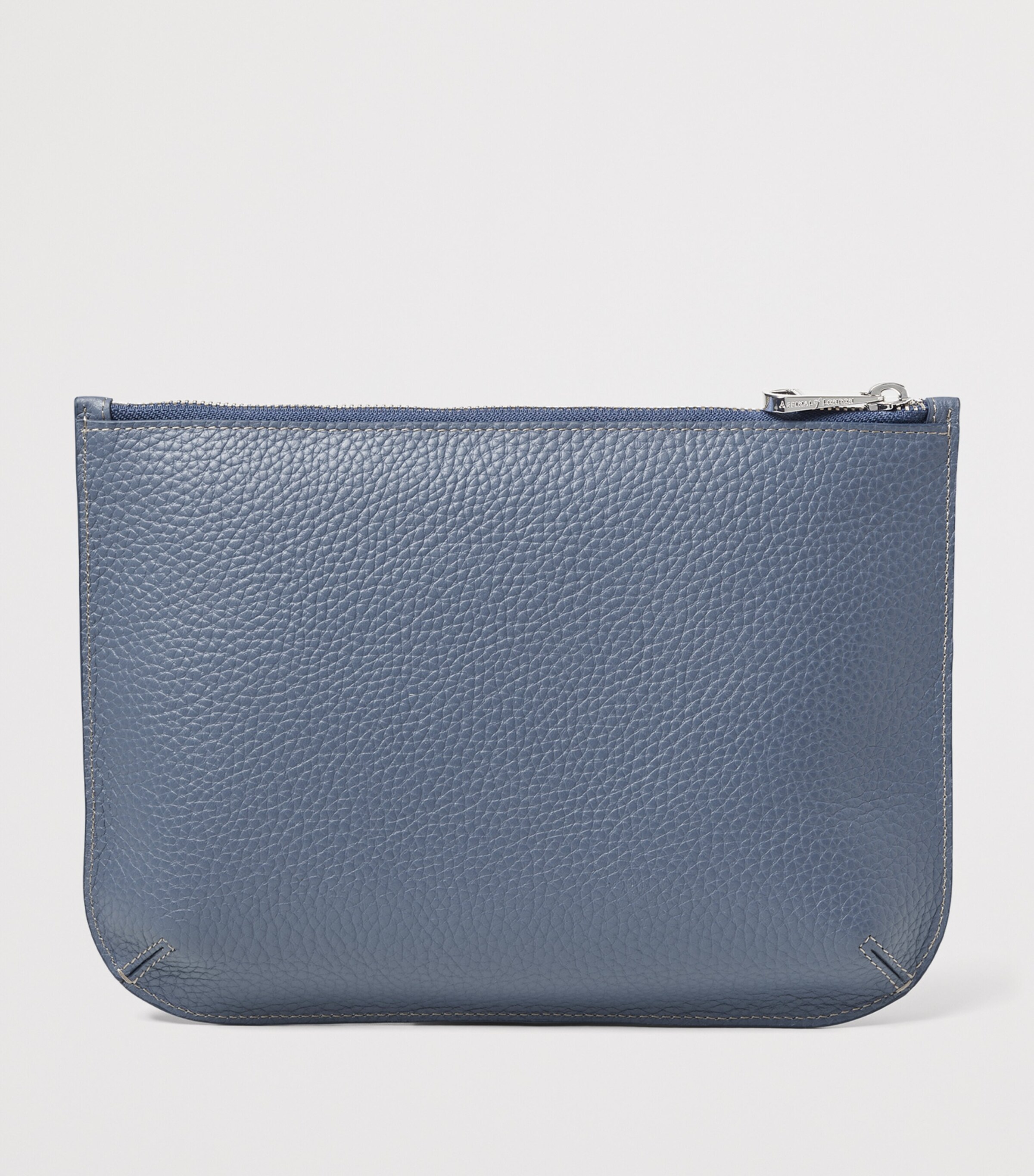 Aspinal Of London Large Leather Ella Pouch Heritageblue Image 2