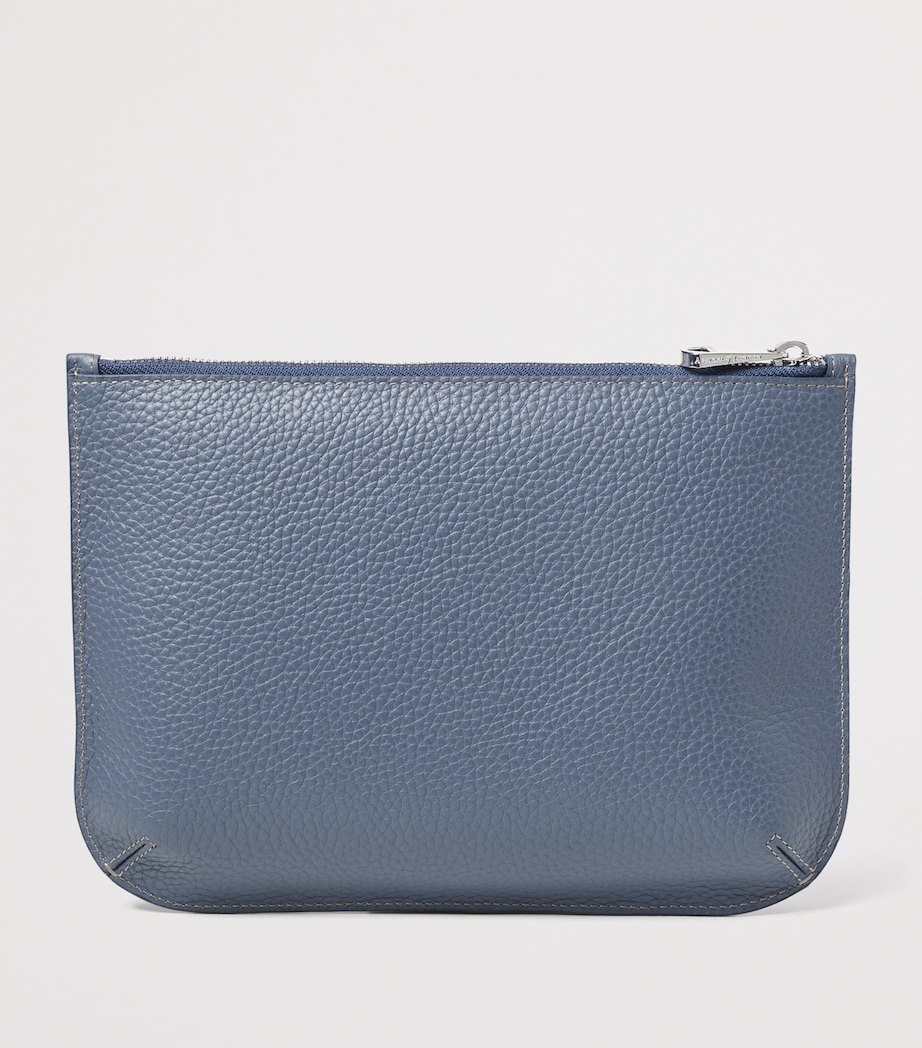 Aspinal Of London Large Leather Ella Pouch Heritageblue Image 2