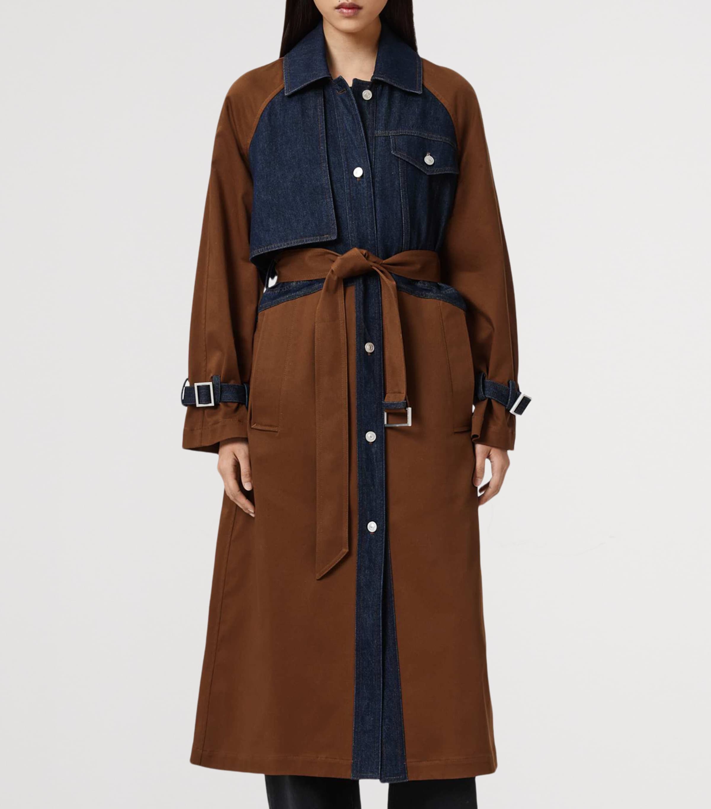 Panelled Dayly Trench Coat COGNAC BROWN Image 3