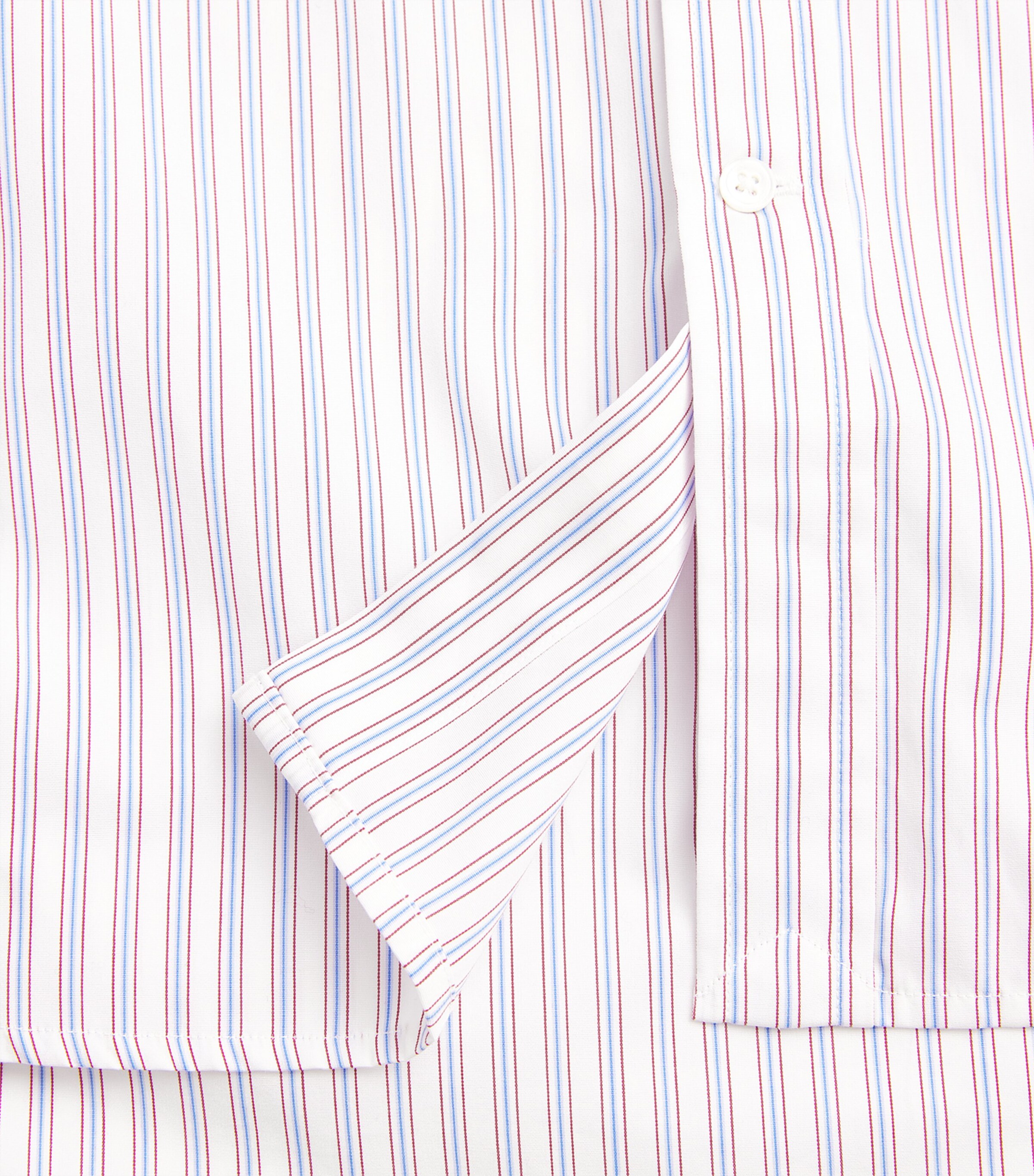 Cotton Stripe Shirt 1968 WHITE RED BLUE Image 5