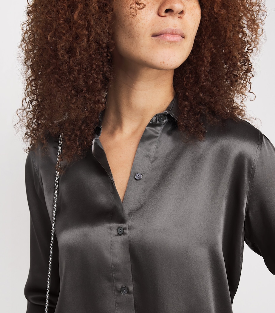 Silk Tyler Blouse MEDIUM GREY Image 6