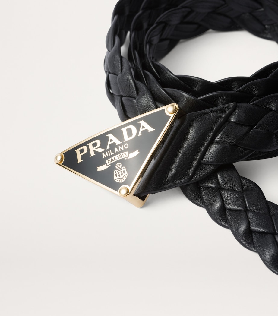 Nappa Leather Braided Belt F0002 Image 2