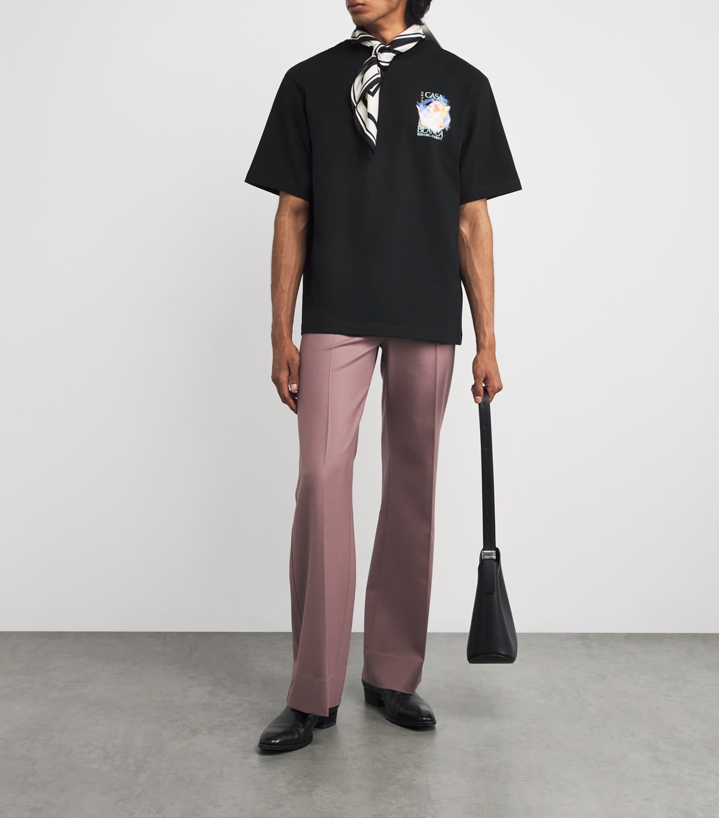 Galactic Connection Printed T-Shirt BLACK Image 2