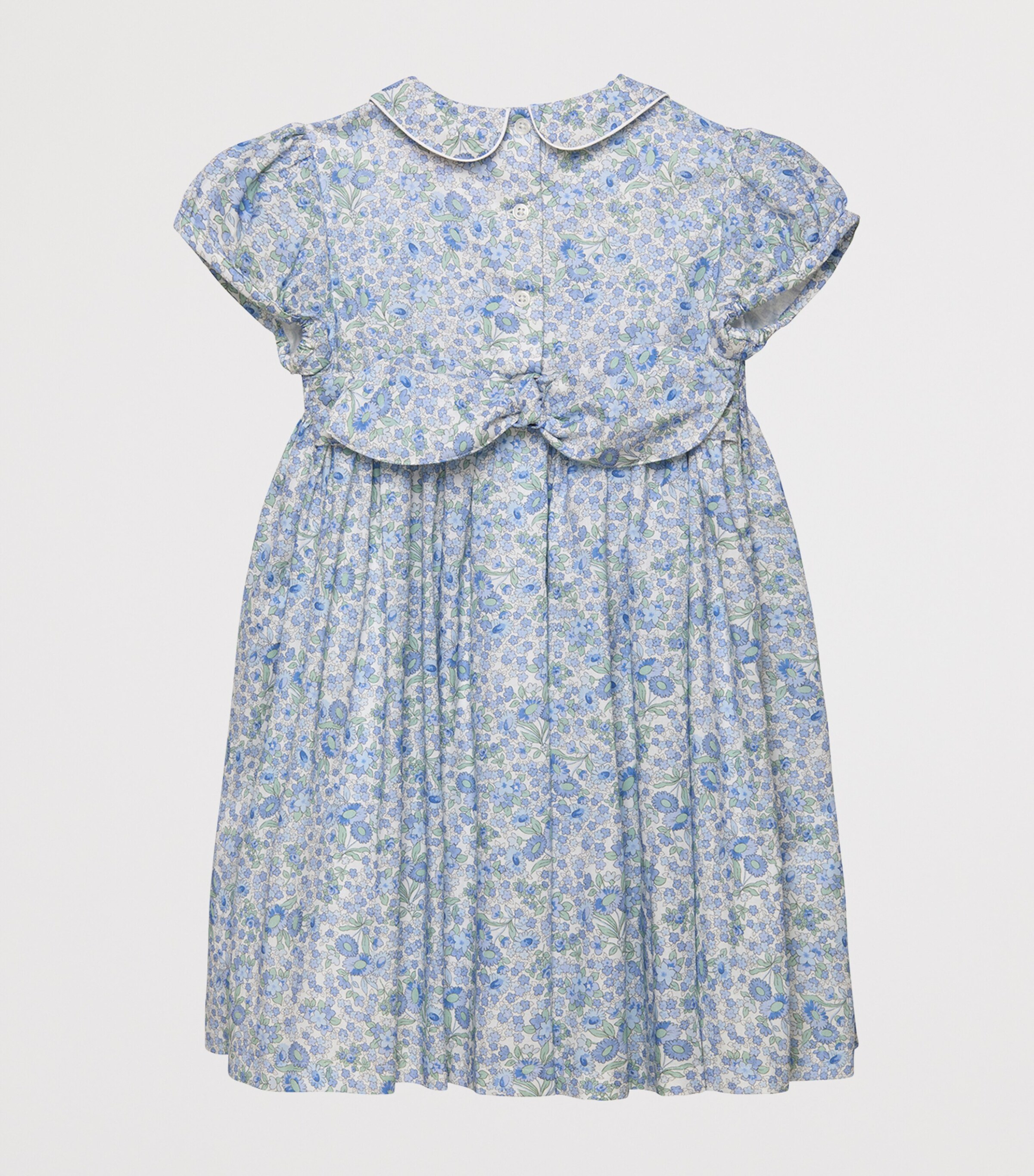 Trotters Floral Arabella Dress (6-11 Years) Blue Floral Image 2