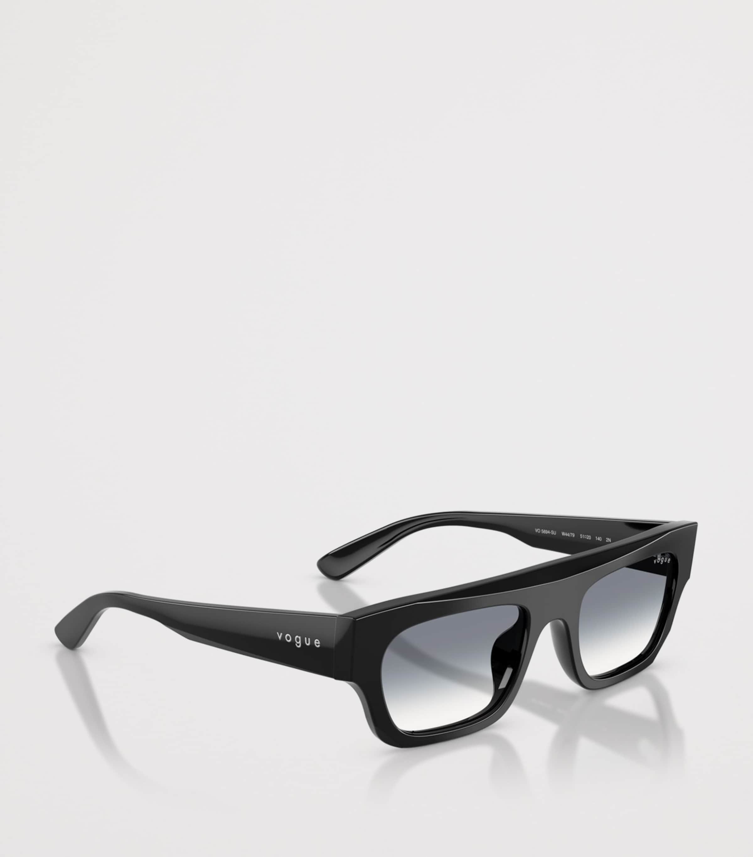 Vogue Rectangular Sunglasses Black Image 6