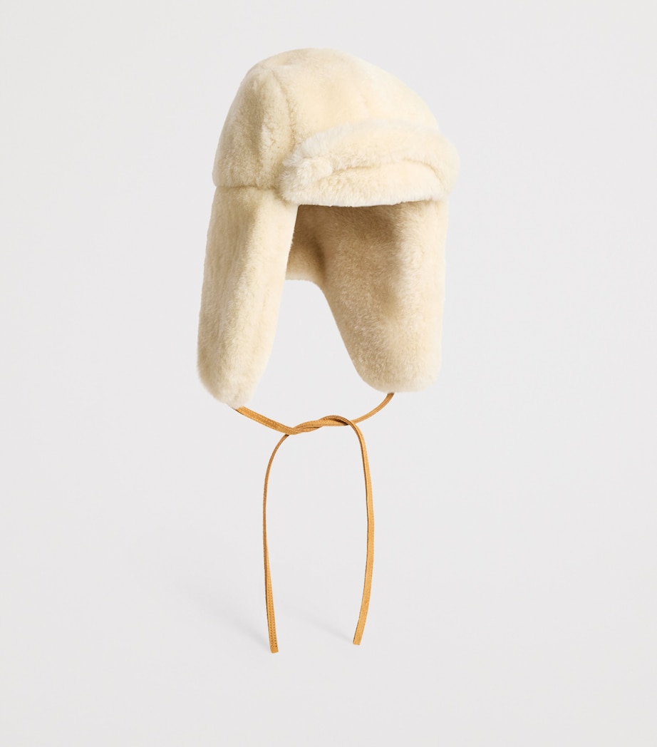 Shearling La Chapka Hat 110-OFF-WHITE Image 2
