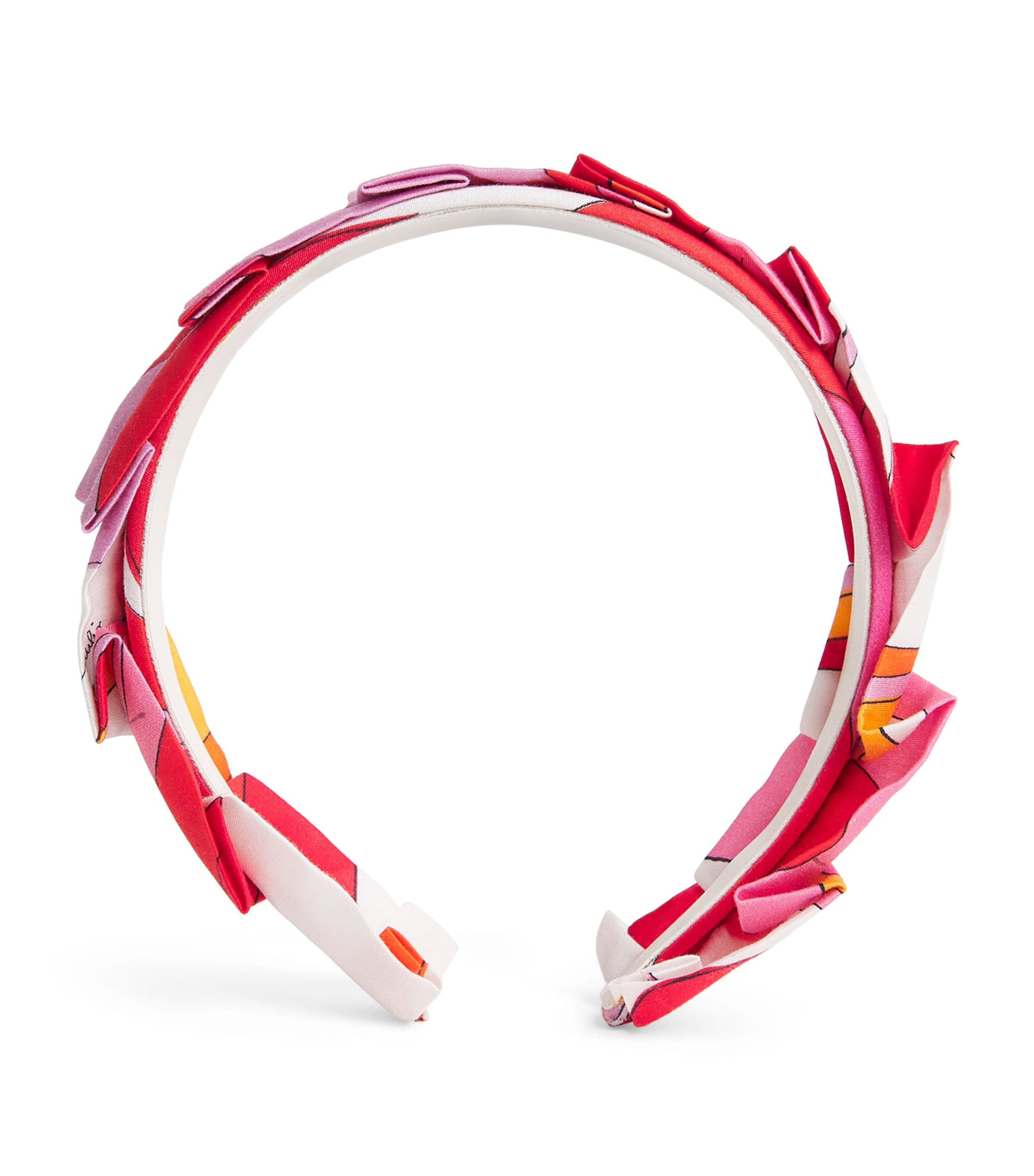 PUCCI Junior Cotton Swirl Pleated Headband Image 1