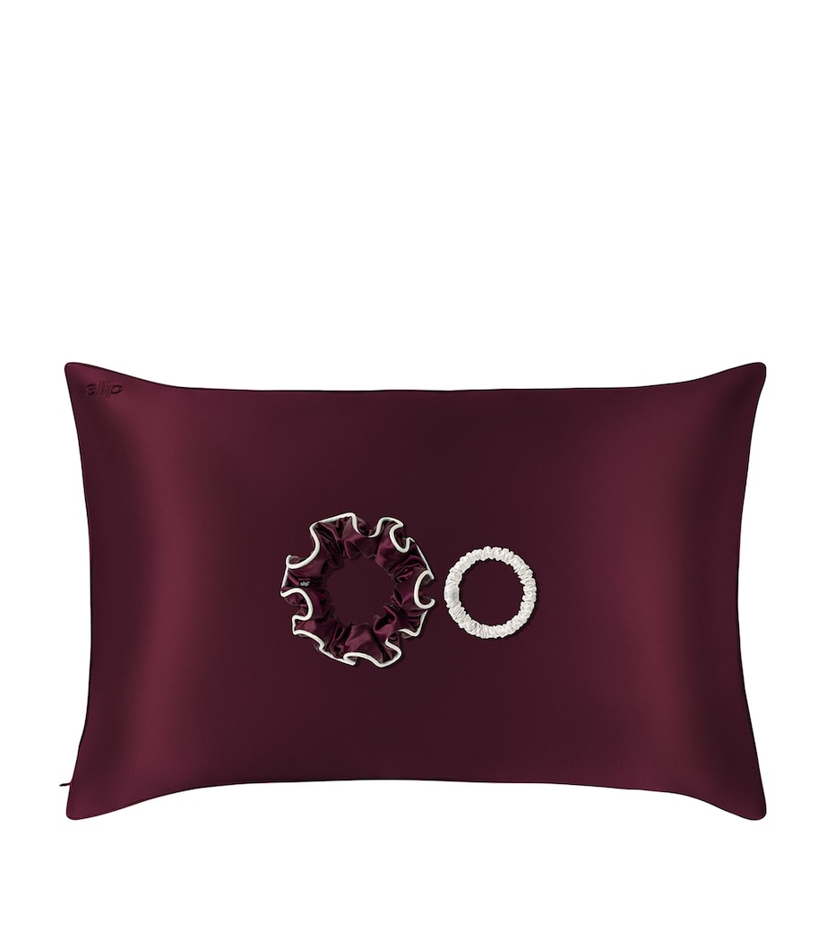 Slip Pure Silk Etta Pillowcase and Scrunchies Sleepover Set (51cm x 76cm) Etta Image 2