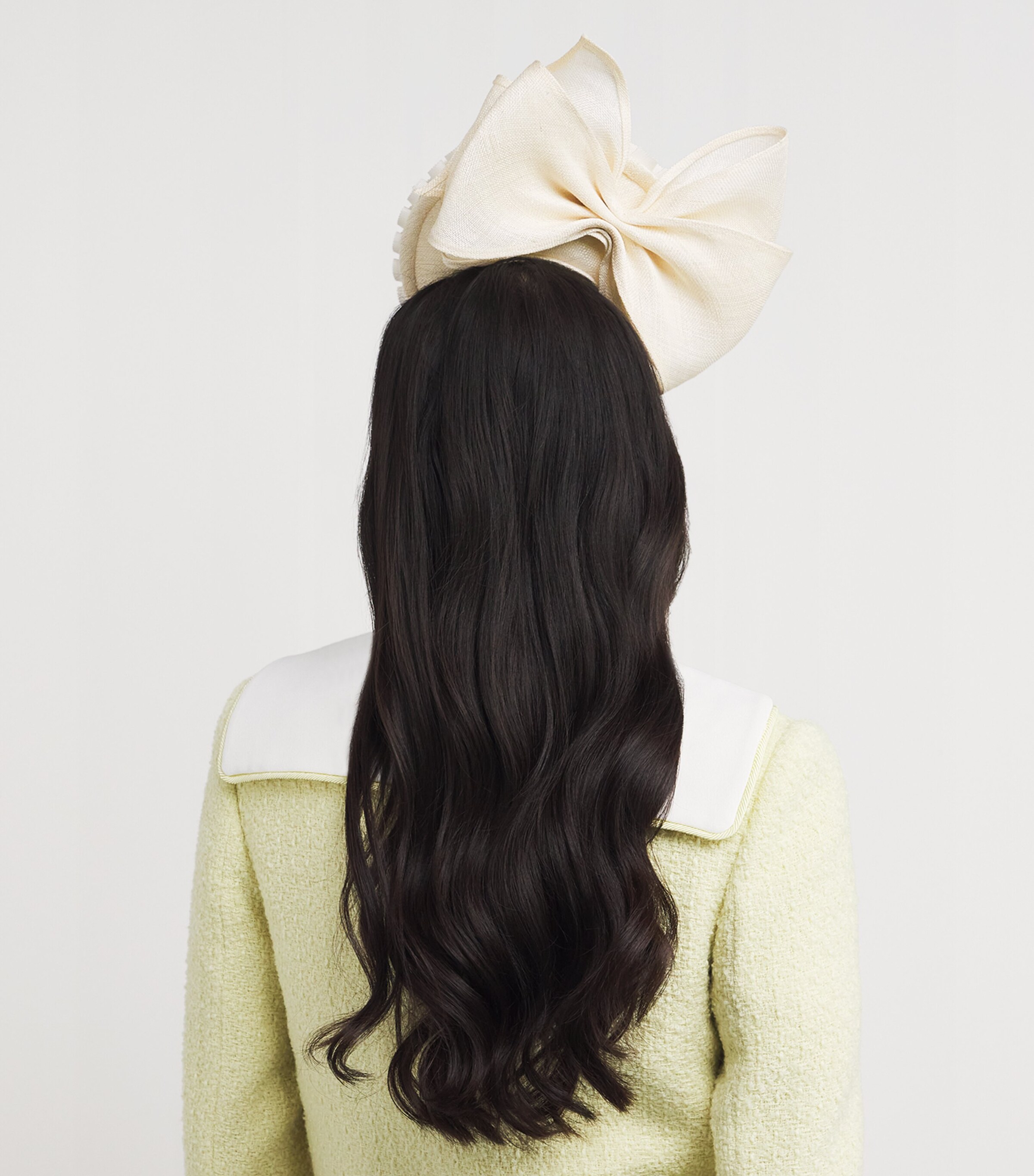 Disc Ribbon Fascinator IVORY Image 3