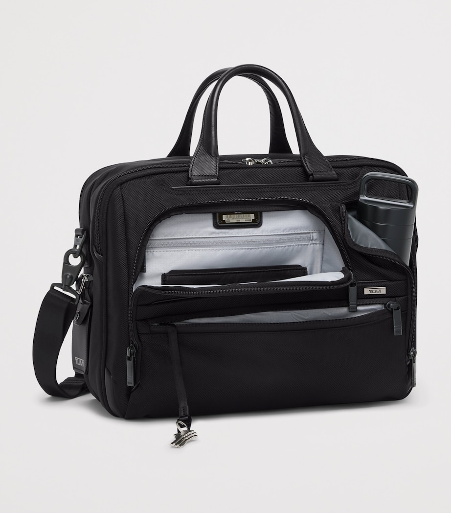 Tumi Medium Alpha 4 Expandable Briefcase (15") Black Image 3
