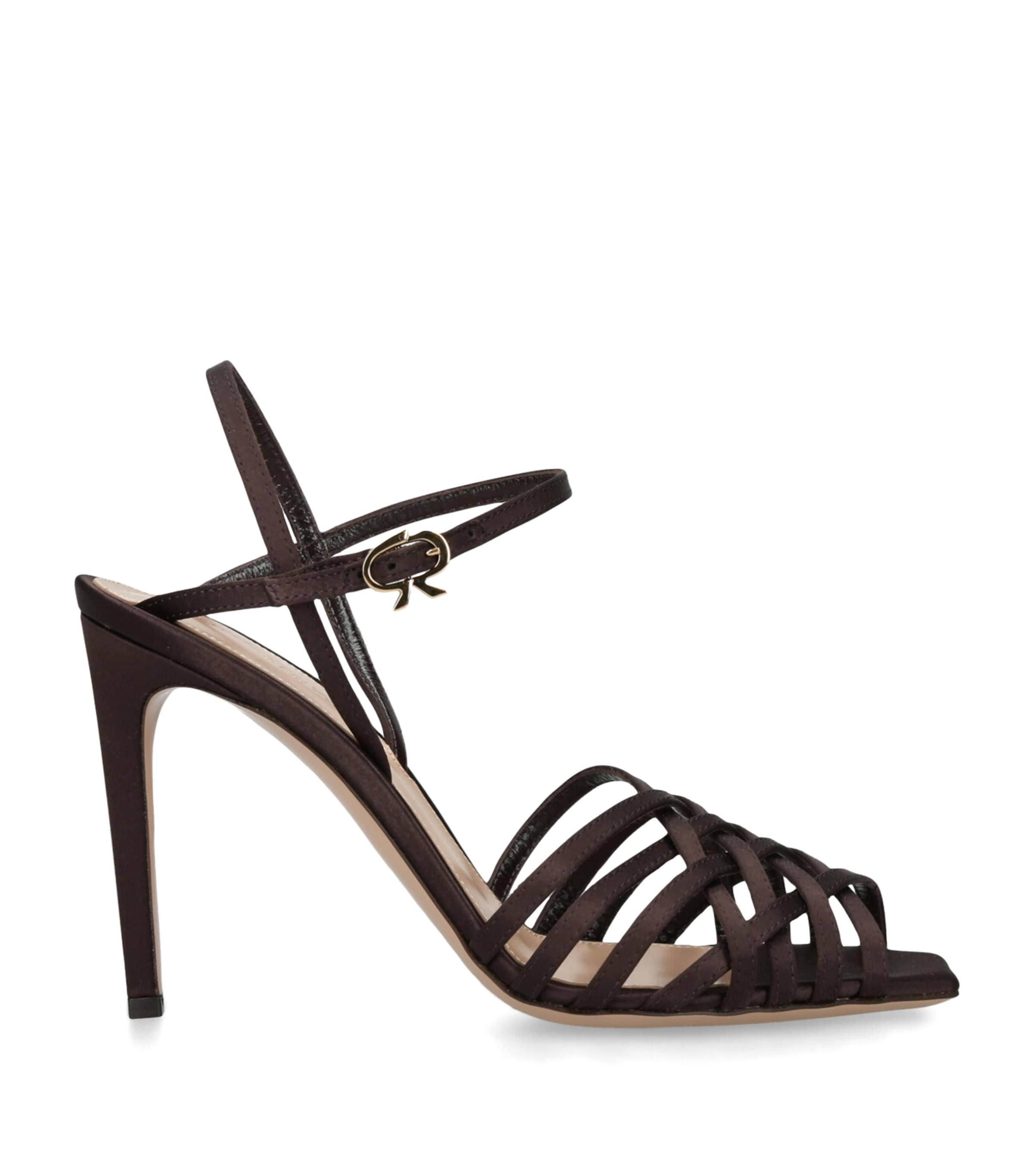 Gianvito Rossi Kerry Heeled Sandals 95 In Brown