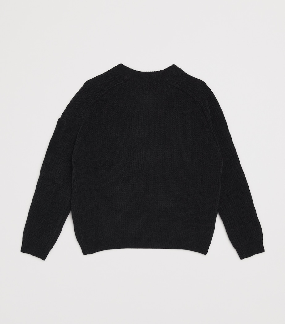 Cotton Goggle-Detail Sweatshirt (6-14 Years) 60100 - NERO/BLACK Image 2