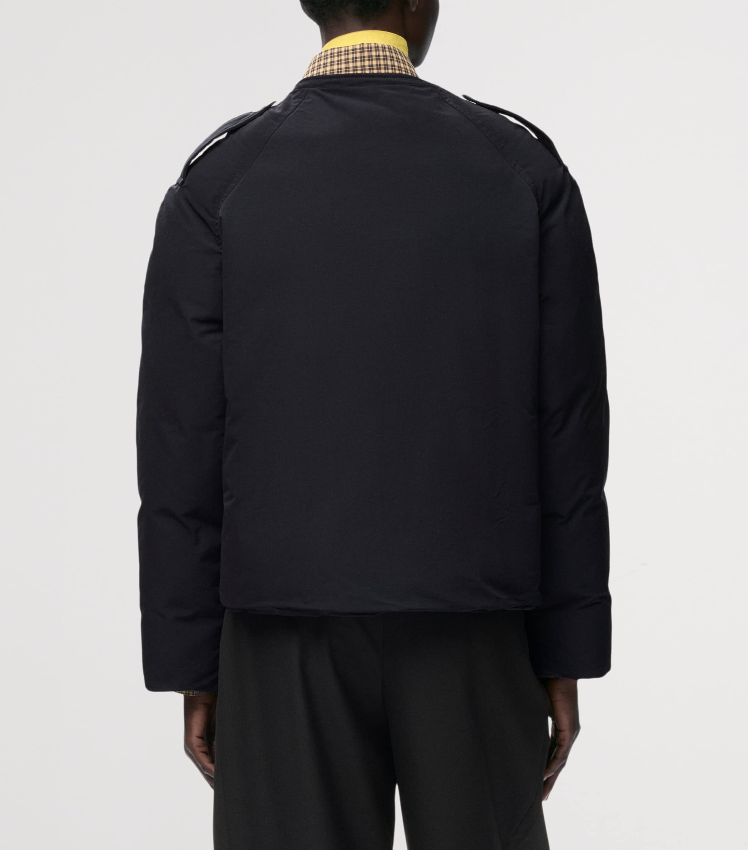 LOEWE Womens Technical Shearling-Collar Jacket Black Image 7