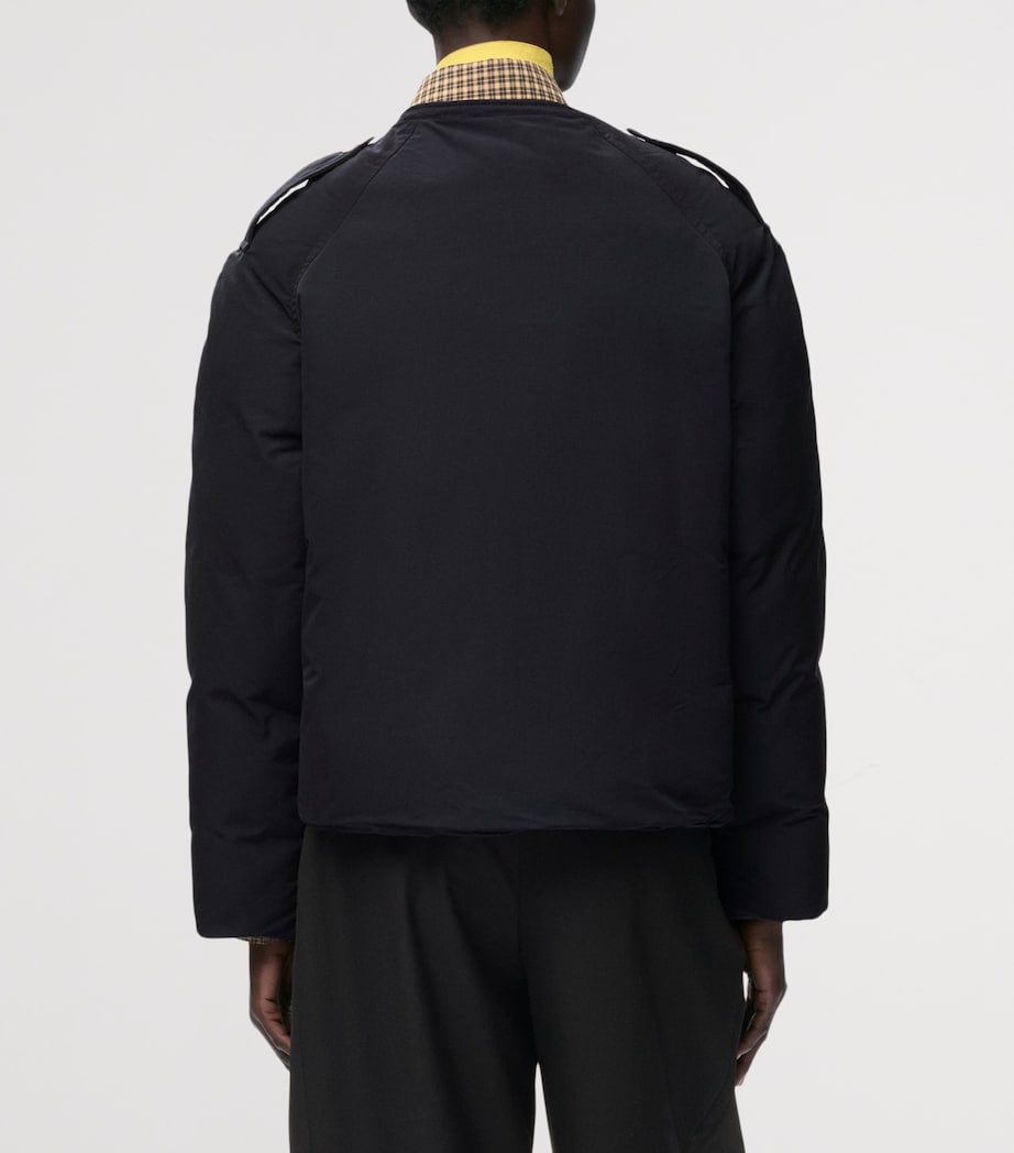 LOEWE Womens Technical Shearling-Collar Jacket Black Image 7