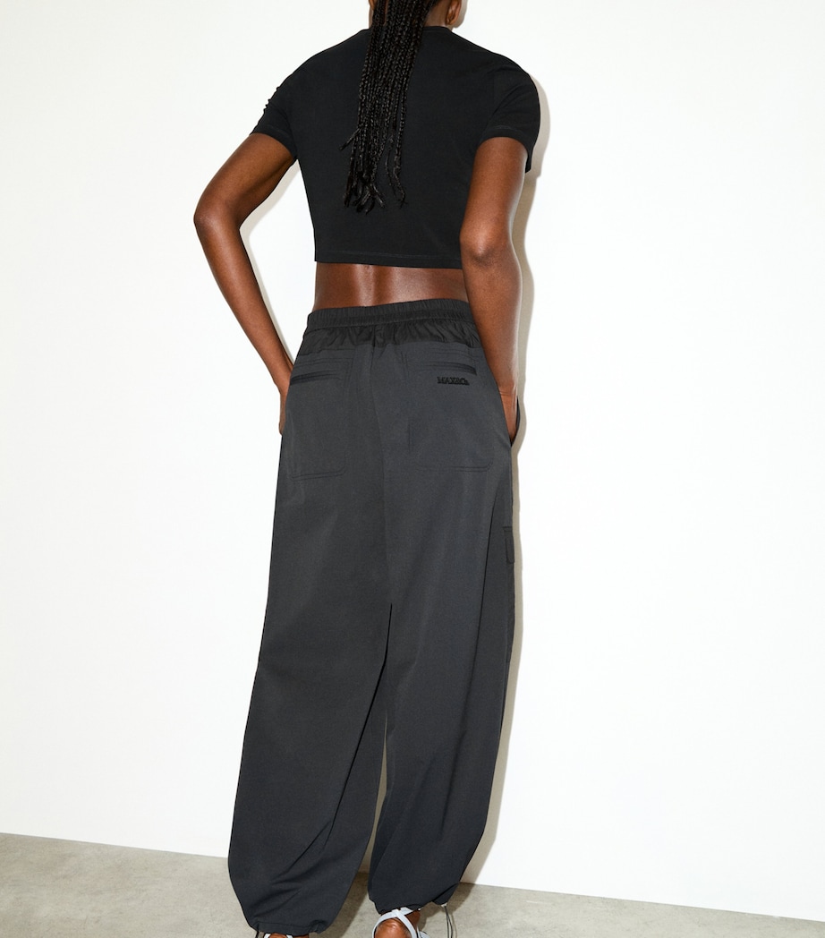 MAX&Co. Womens Technical Jersey Trousers Black Image 4