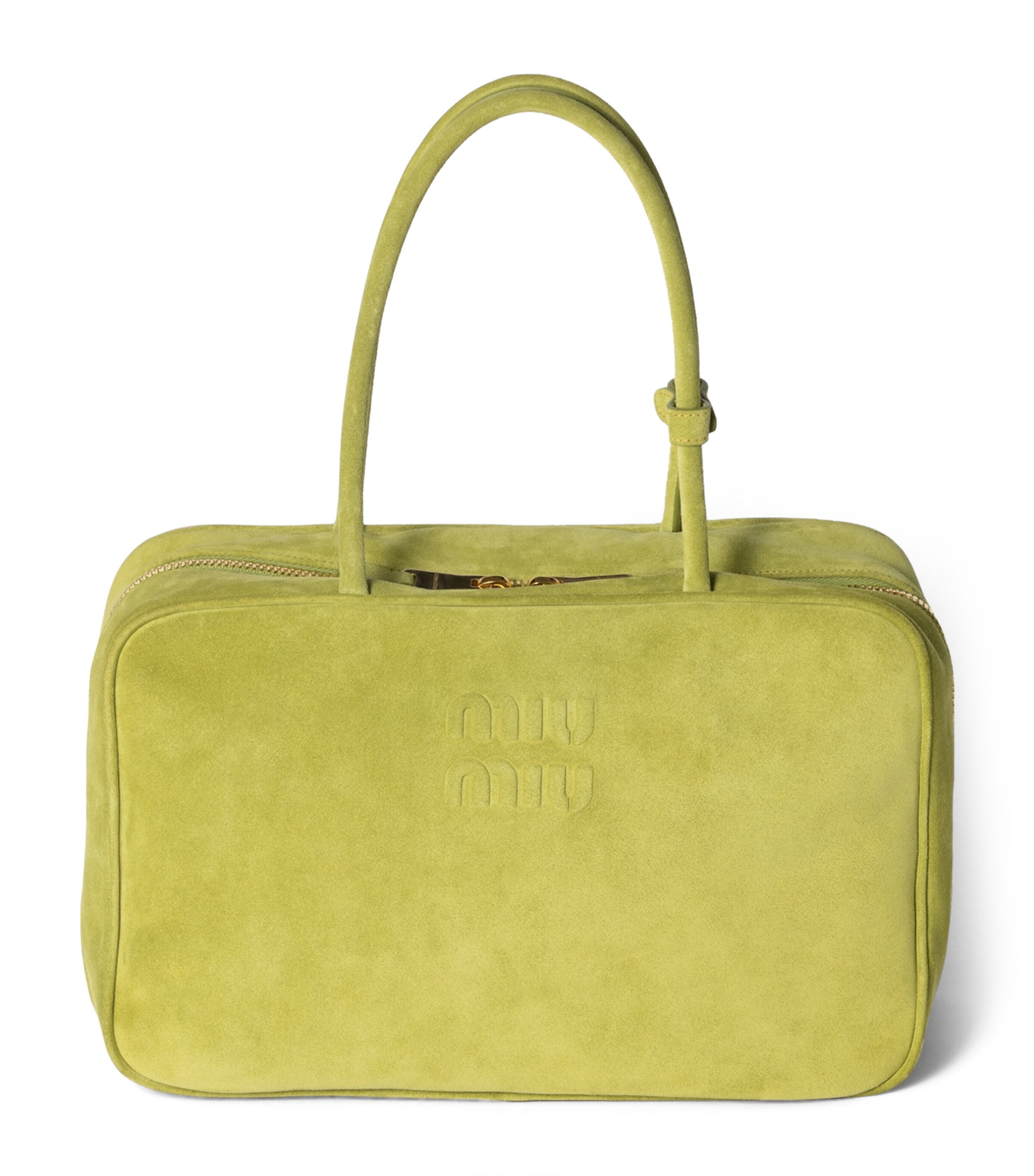 Miu Miu Suede Beau Top-Handle Bag Image 1