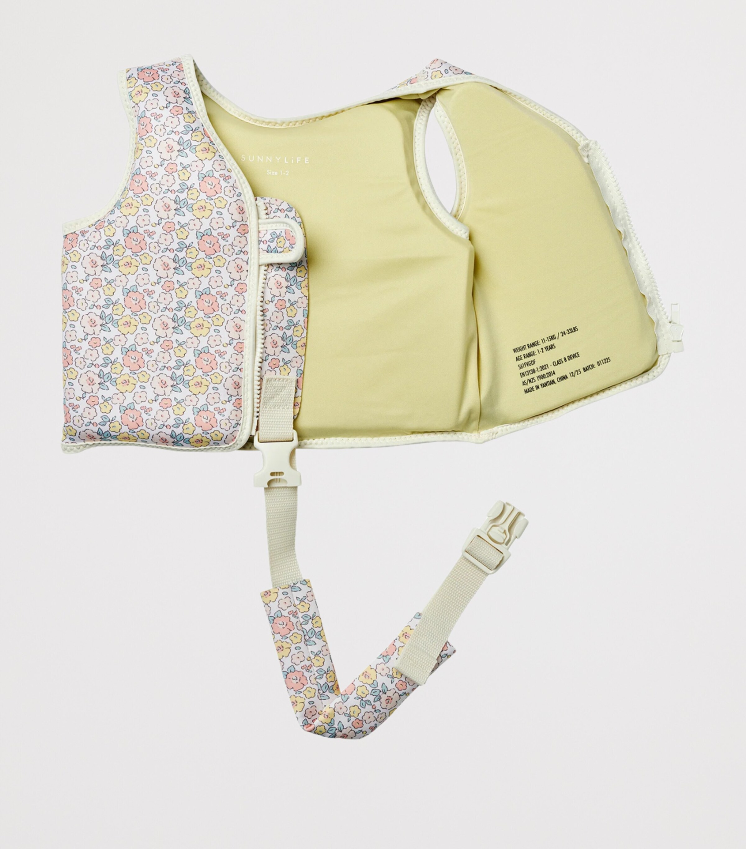 Sunnylife Kids Floral Into The Garden Swim Vest (1-2 Years) Multicolour Image 4