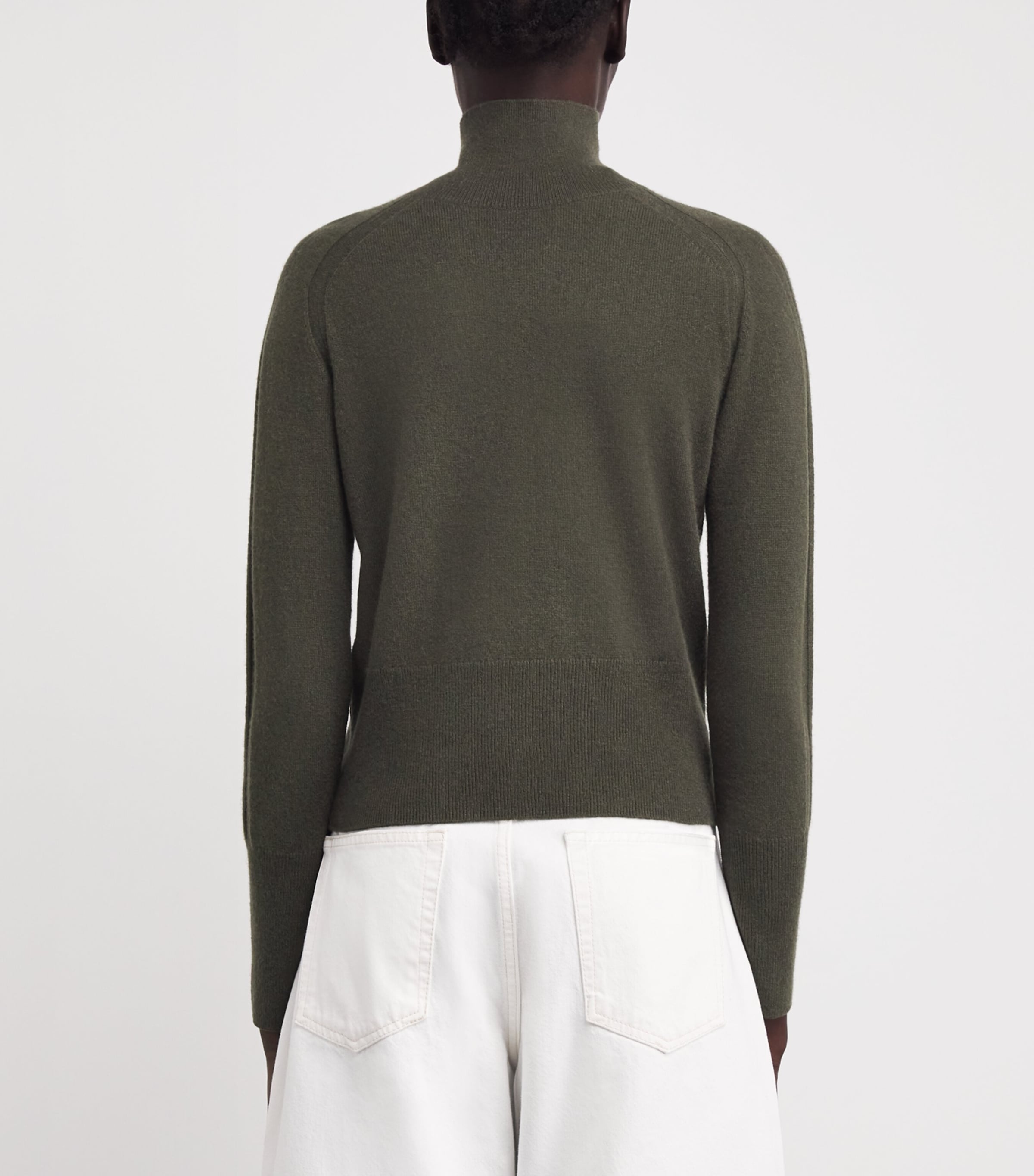 Cashmere Oxna High-Neck Sweater PALM LEAF Image 4