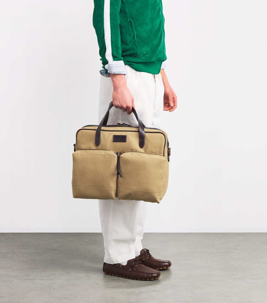 Canvas Commuter Bag BEIGE/KHAKI Image 5