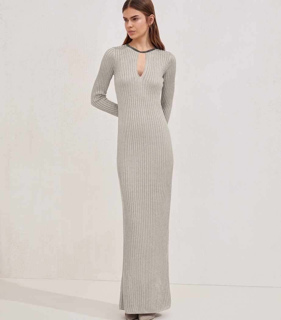 Sparkling Rib-Knit Dress C1279 Image 5