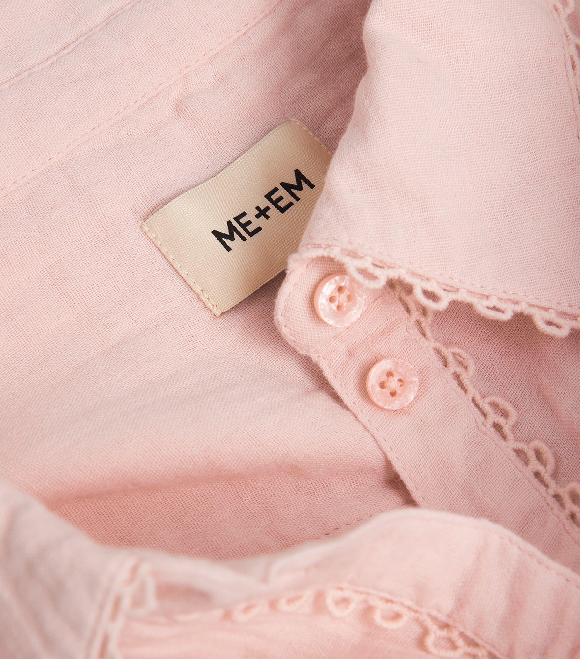 Cotton Cheesecloth Blouse BLUSH PINK Image 6